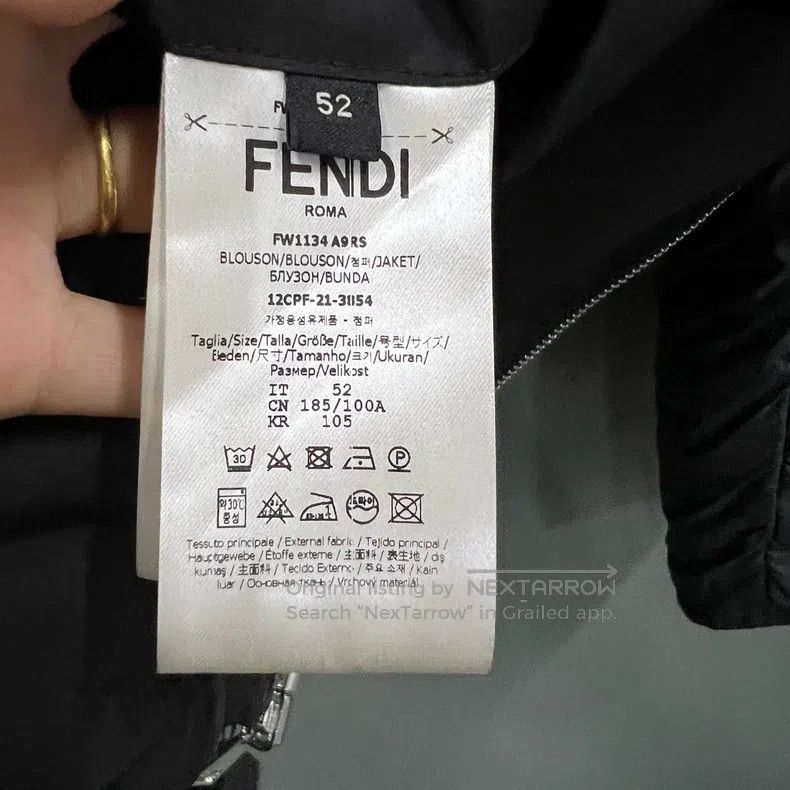 Fendi Fendi Black Logo Two-Sided Wearing Cotton Coat Size US L / EU 52-54 / 3 - 4 Thumbnail