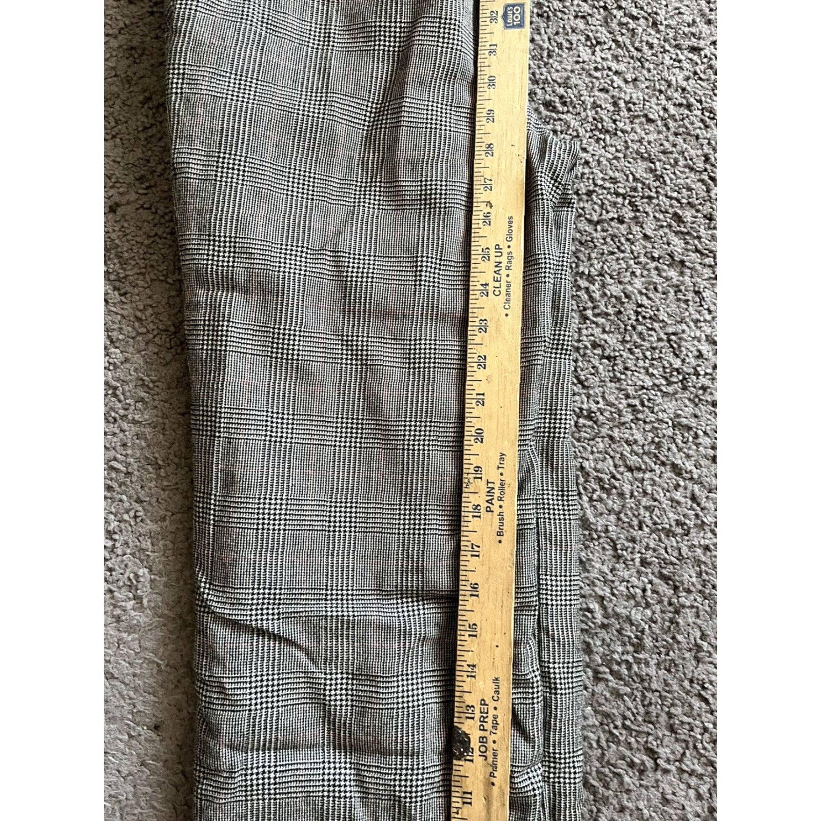 Brooks Brothers BROOKS BROTHERS Pants Womens 6 Multicolor Black Gray Plaid Crop Straight Inseam 27 In Colorful 90s? Size 28" / US 6 / IT 42 - 6 Thumbnail