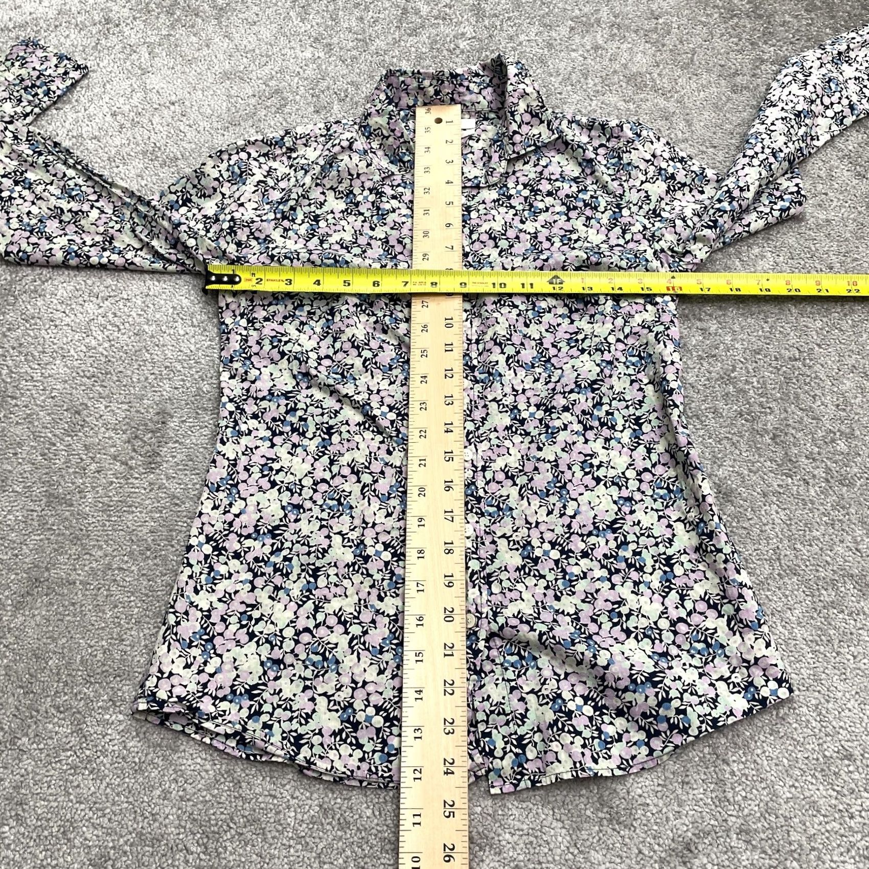 J.Crew J.CREW Floral Shirt Womens 00 Multicolor Button-Down Long Sleeve Top Bohemian, Classic, Designer, Tropical Boys Womens Size XXS / US 00 / IT 34 - 6 Thumbnail
