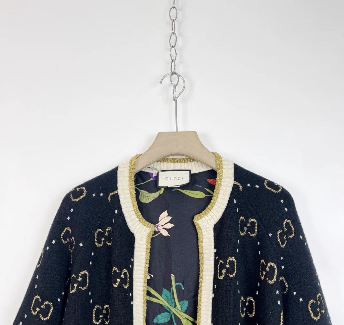 Gucci Gucci Gold Line Full Print Knitted Cardigan Coat K12 Size S / US 4 / IT 40 - 3 Thumbnail