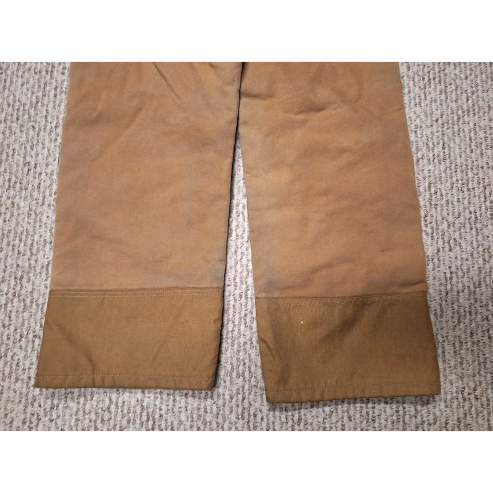 Carhartt VINTAGE Carhartt Distressed Brown Canvas Insulated Quilt Lined Double Knee Overalls 36 Mens Workwear Size US 36 / EU 52 - 7 Thumbnail