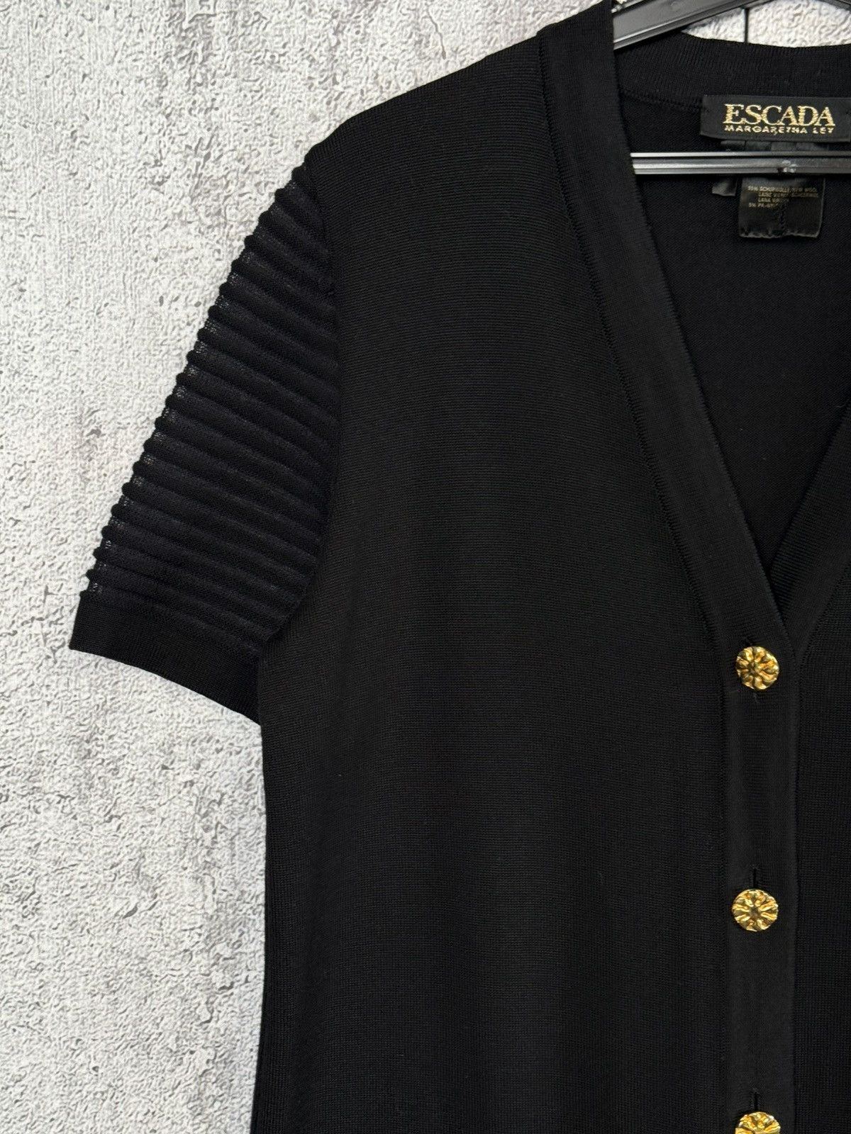 Escada Escada Margaretha Ley Short Sleeve Burtton Cardigan Sweater Size M / US 6-8 / IT 42-44 - 3 Thumbnail