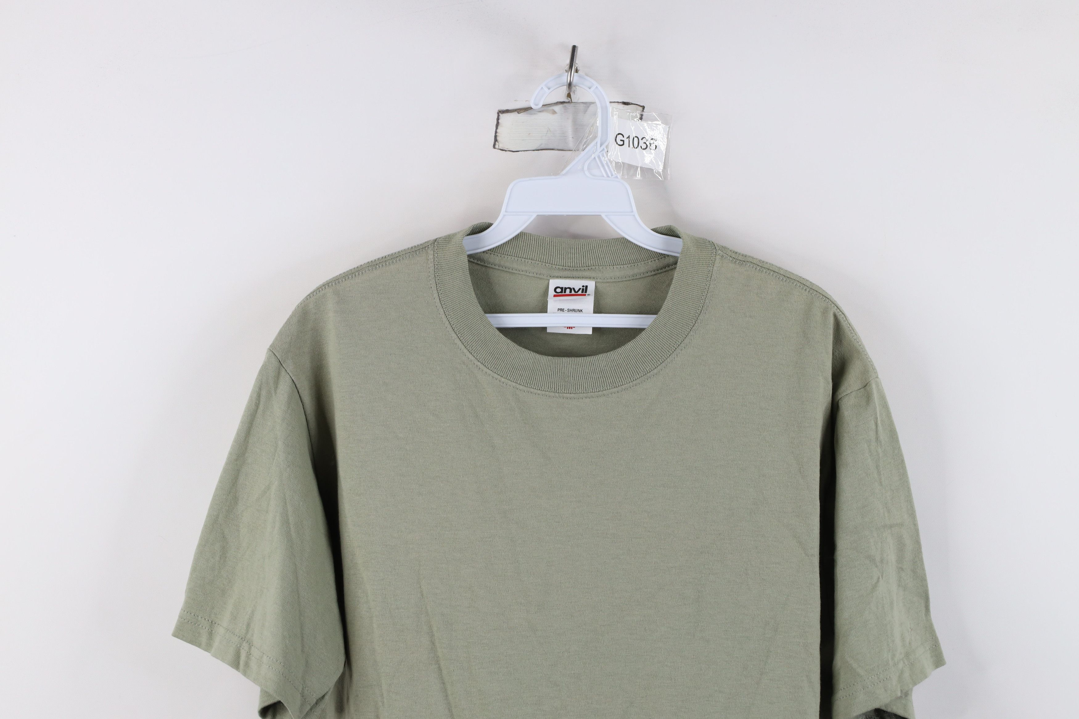 Vintage Vintage 90s Y2K Streetwear Blank Cotton Short Sleeve T-Shirt Size US M / EU 48-50 / 2 - 2 Thumbnail
