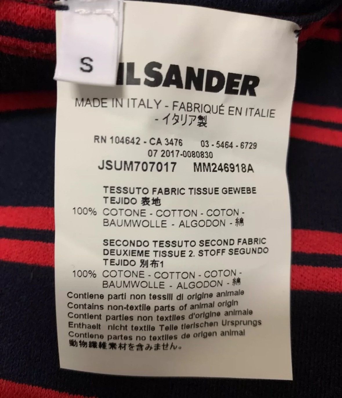 Jil Sander JIL SANDER high-density red stripe jacket2412-Nextarrow Size US S / EU 44-46 / 1 - 4 Thumbnail