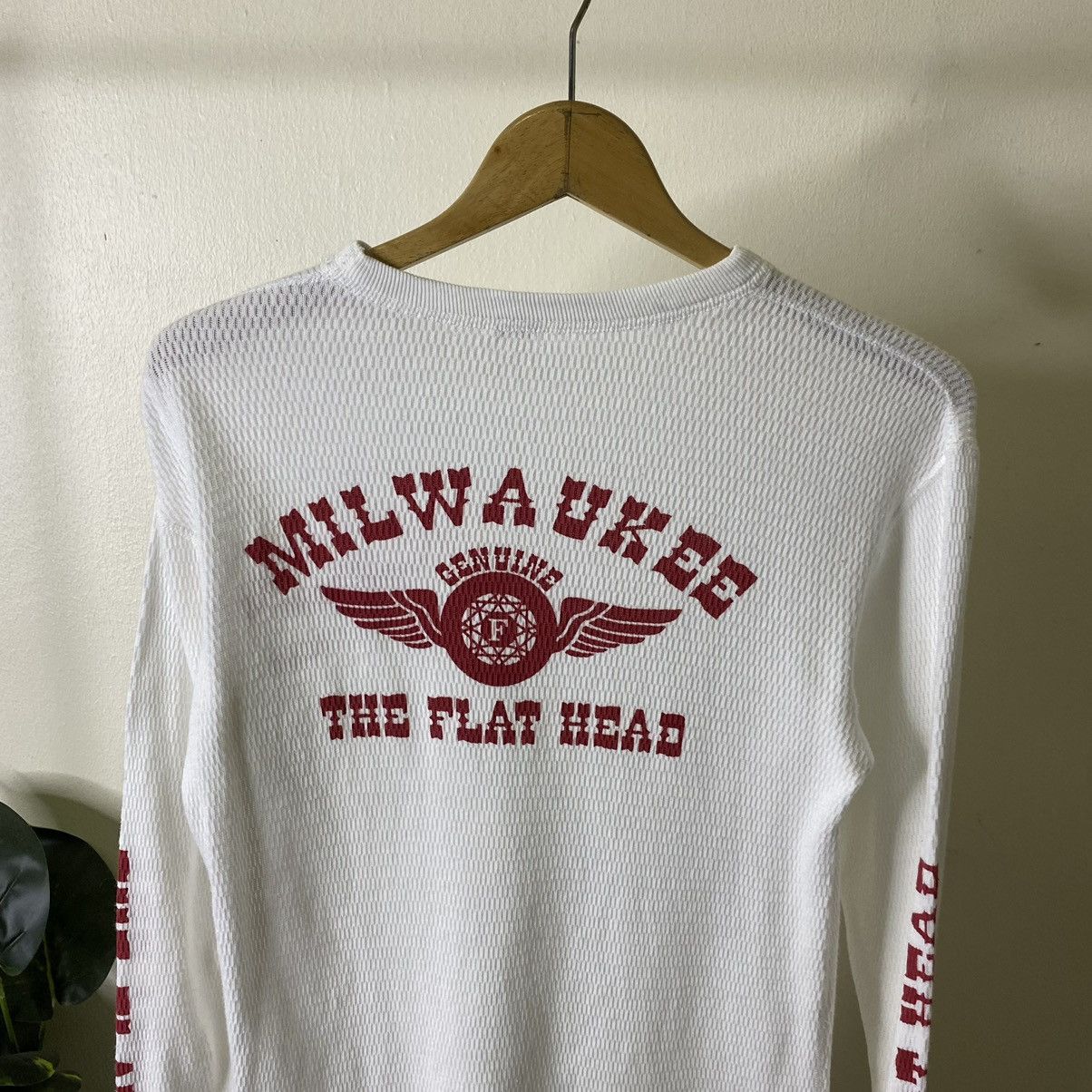 The Flat Head The Flat Head Milwaukee Genuine LS Tee Made in Japan Size US S / EU 44-46 / 1 - 2 Thumbnail