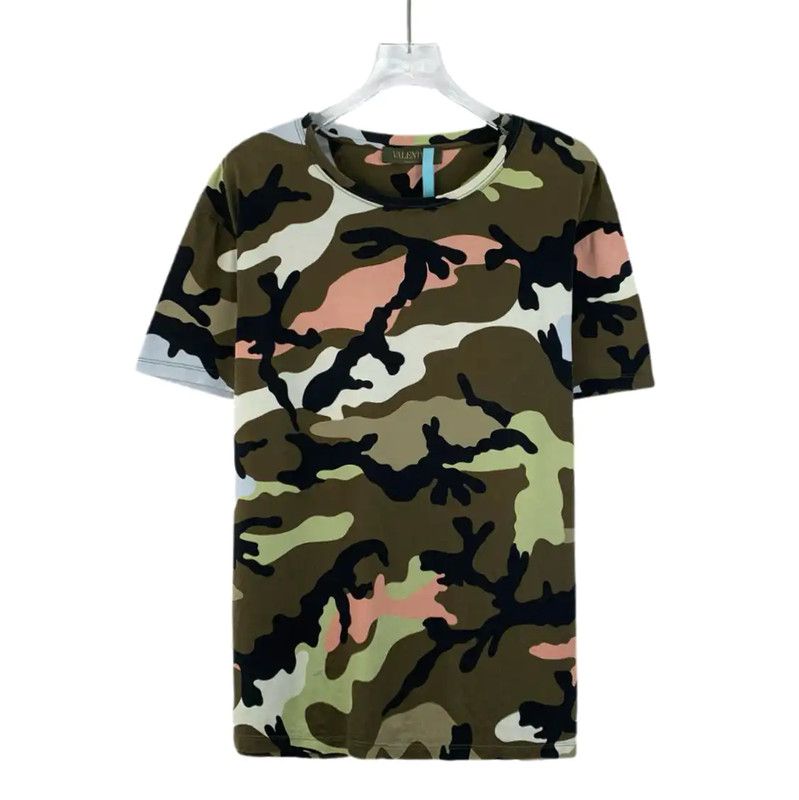 Valentino Valentino Camouflage Cotton T-Shirt for Men 0089 Size US M / EU 48-50 / 2 - 1 Thumbnail