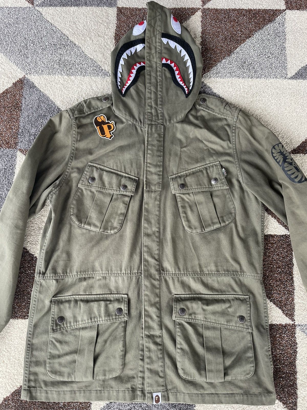 Bape Bape Military Shark Parachute Jacket Size US XL / EU 56 / 4 - 3 Thumbnail