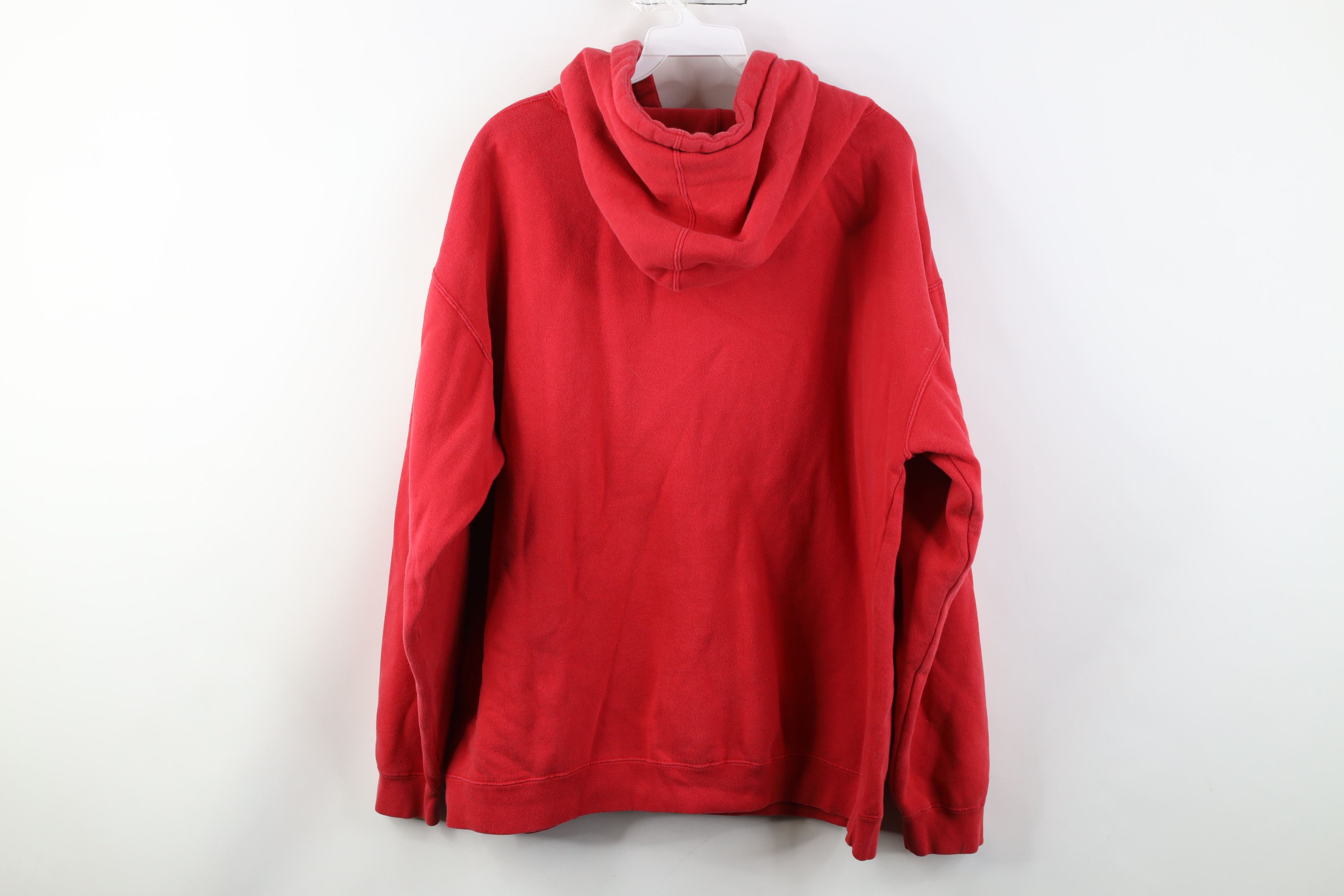 Reebok Vintage 90s Y2K Reebok Heavyweight Hoodie Sweatshirt Red Size US L / EU 52-54 / 3 - 12 Thumbnail