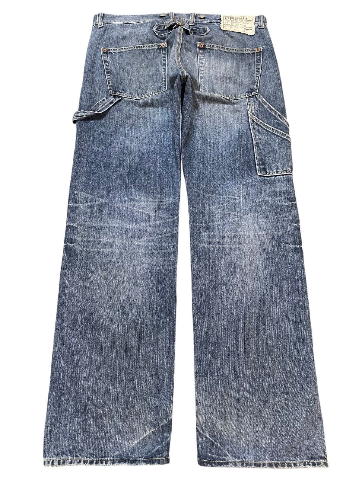 Evisu Vintage Japanese Brand Faded Wash Carpenter Baggy Jeans Size US 36 / EU 52 - 2 Thumbnail