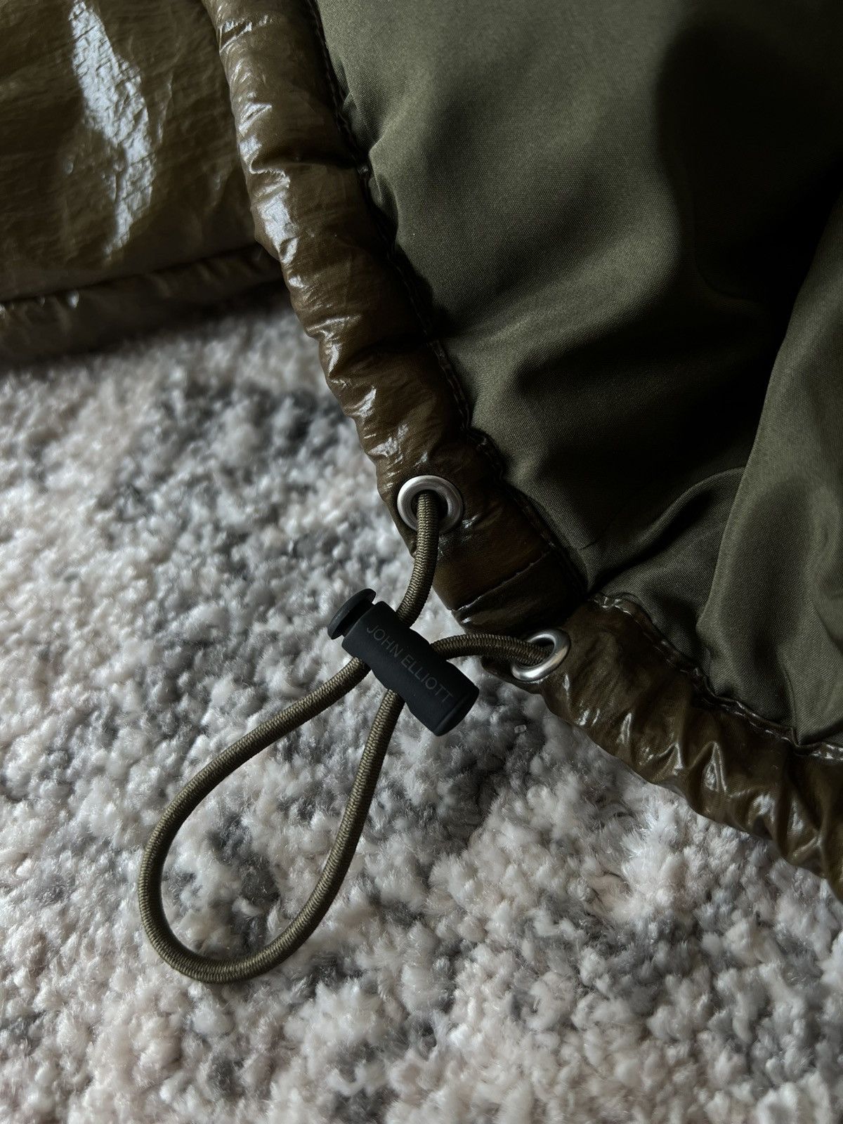 John Elliott Pico Quilted Nylon Lightweight Puffer Jacket - Olive Brown Size US L / EU 52-54 / 3 - 5 Thumbnail