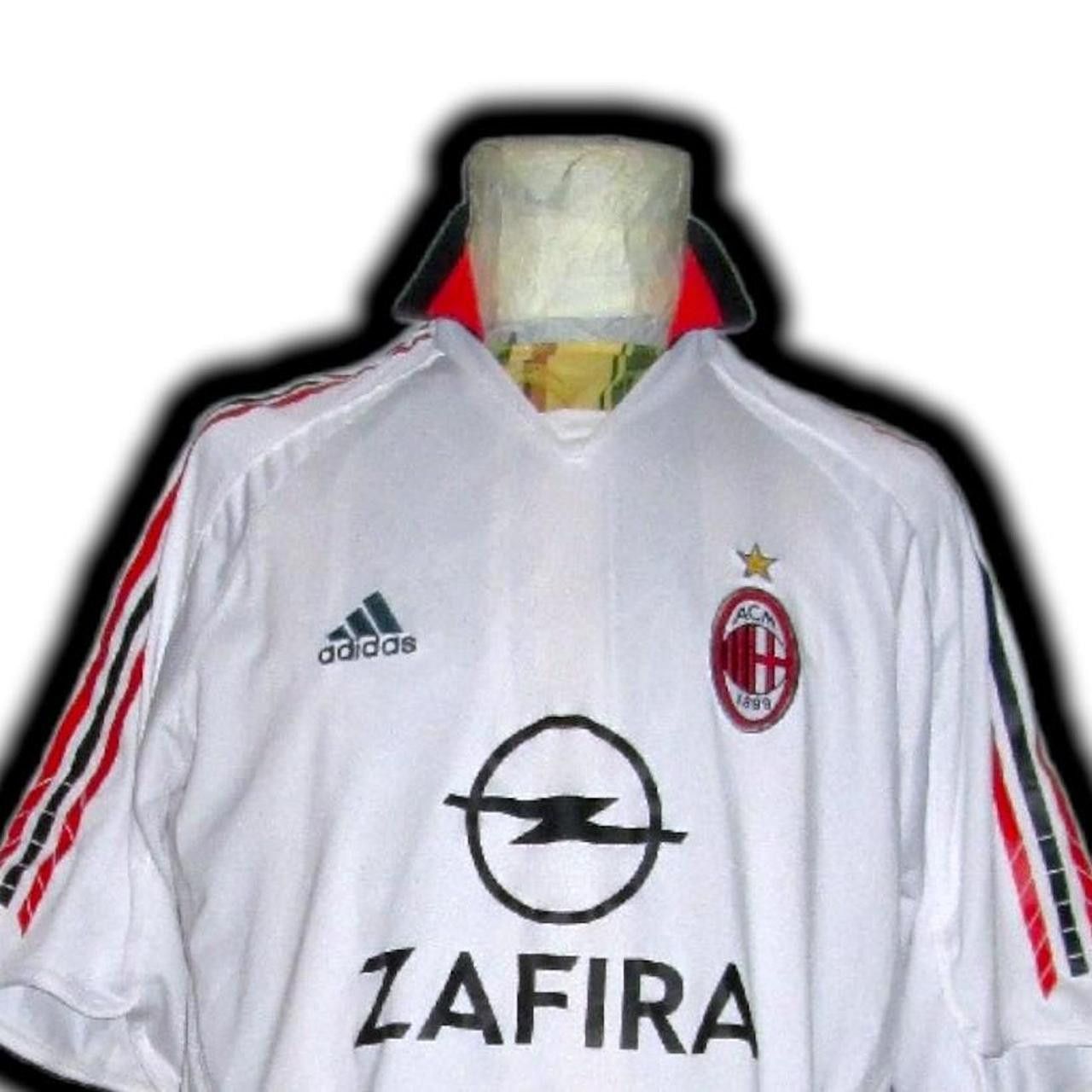 Adidas Ac Milan Italy 2005 2006 Away Shirt Jersey Size US L / EU 52-54 / 3 - 1 Thumbnail