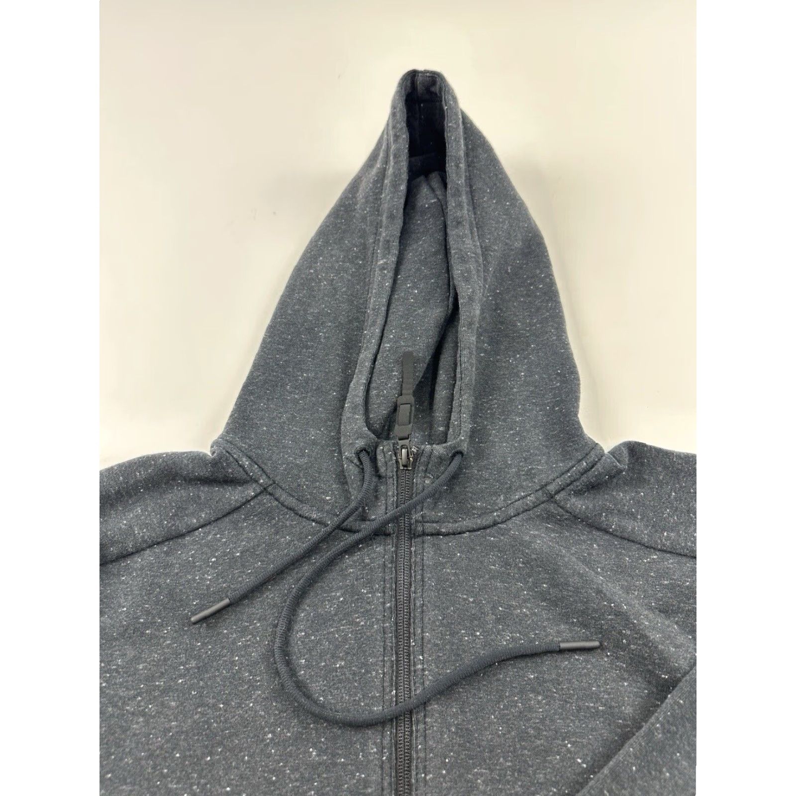 Adidas Adidas Hoodie Womens Medium Black Speckled Charcoal Logo Full Zip Hoodie Activewear Running Cross Training Gym & Training Walking Yoga Men's? Size M / US 6-8 / IT 42-44 - 3 Thumbnail