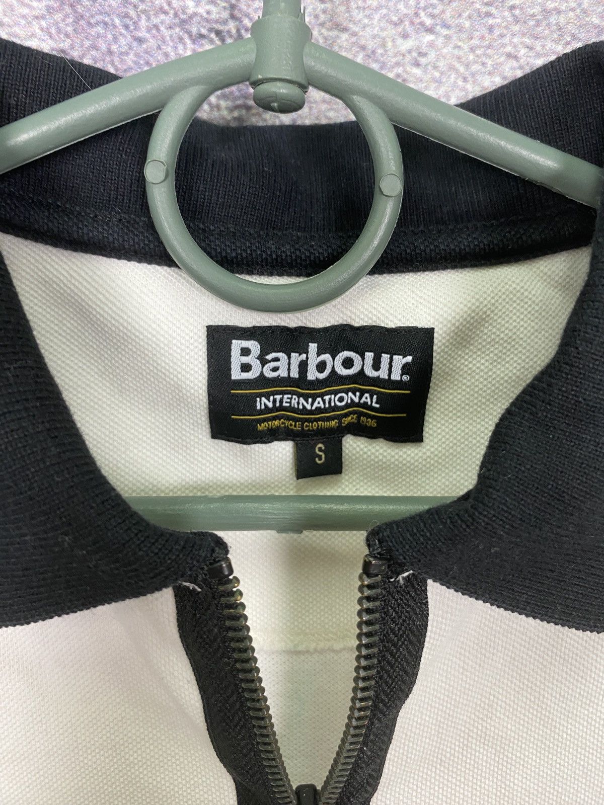 Barbour Vintage rare zip T-shirt polo Barbour y2k Size US S / EU 44-46 / 1 - 8 Thumbnail