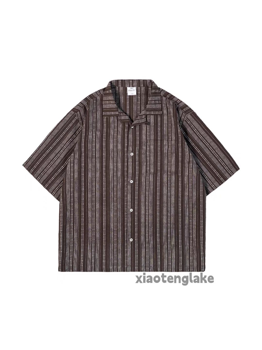 Vintage Unisex utility biker outdoor sports cargo stripe shirt Size US XL / EU 56 / 4 - 4 Thumbnail