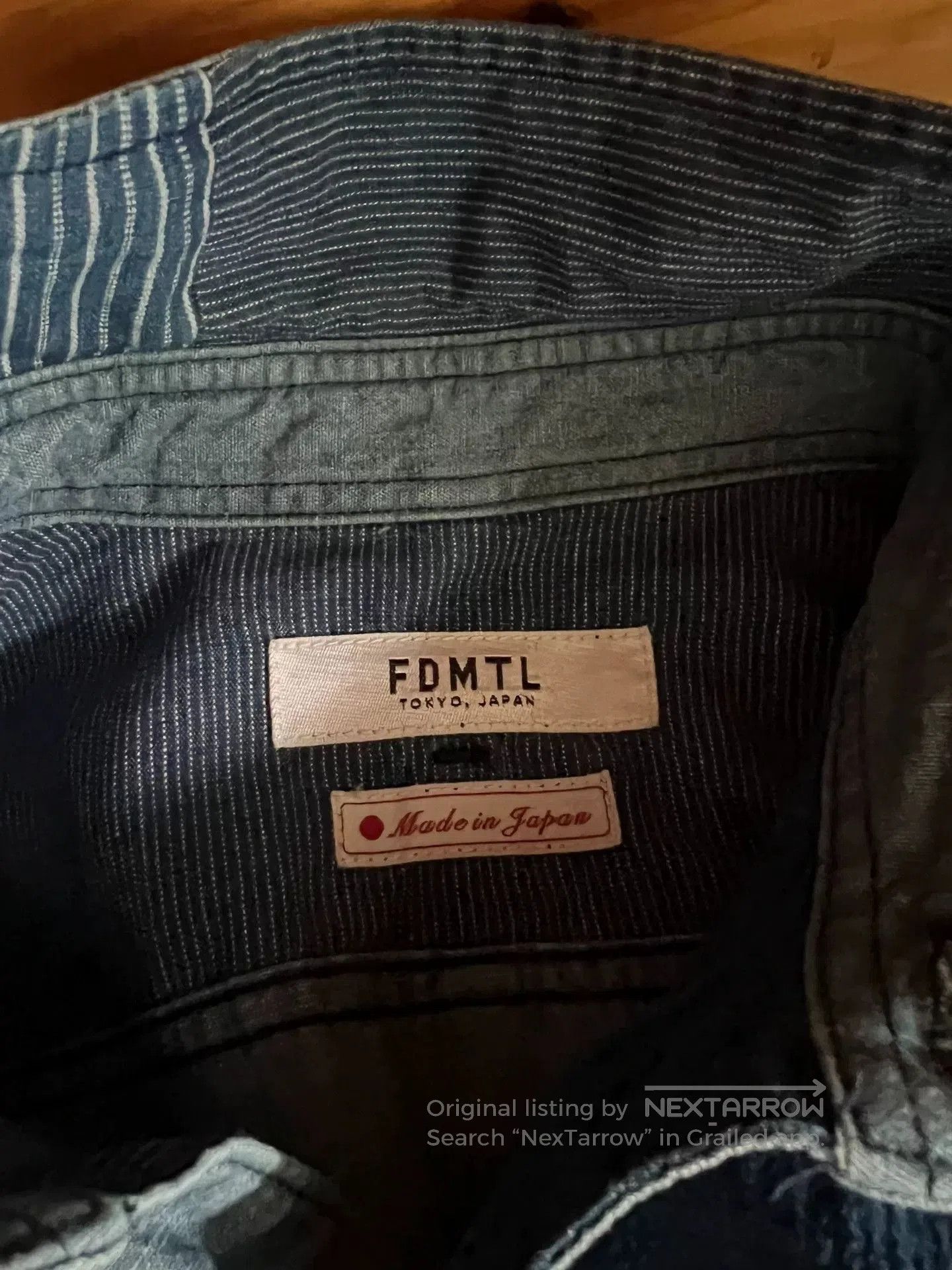 FDMTL fdmtl patchwork denim shirt for men. Size US M / EU 48-50 / 2 - 8 Thumbnail