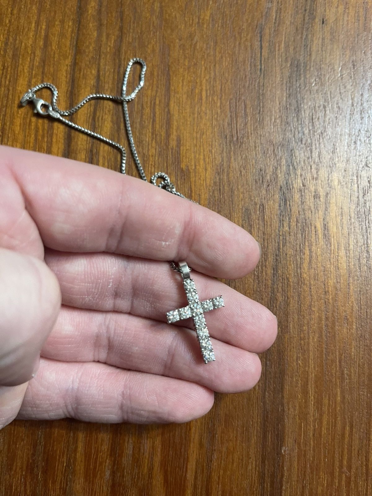 If And Co Ifandco Micro Harvey Diamond Cross Pendant Size ONE SIZE - 1 Thumbnail