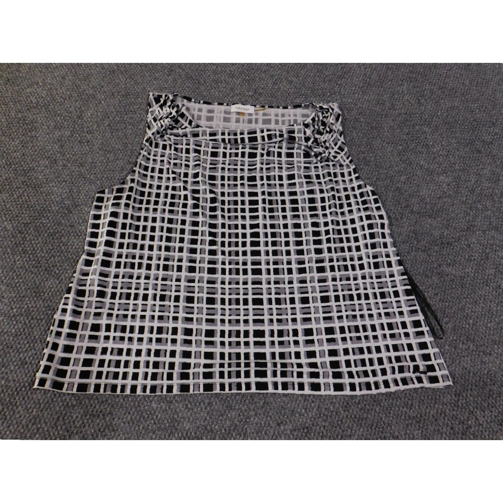 Calvin Klein Calvin Klein Blouse Womens 3X Sleeveless Geometric Print Black White Top Size XXL / US 16-18 / IT 52-54 - 2 Thumbnail