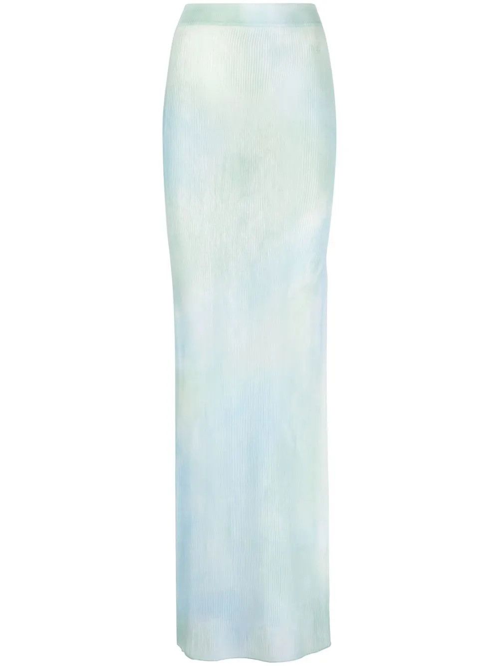 Off-White o1y1225 Maxi Skirt in Sky Blue Size 28" / US 6 / IT 42 - 1 Thumbnail