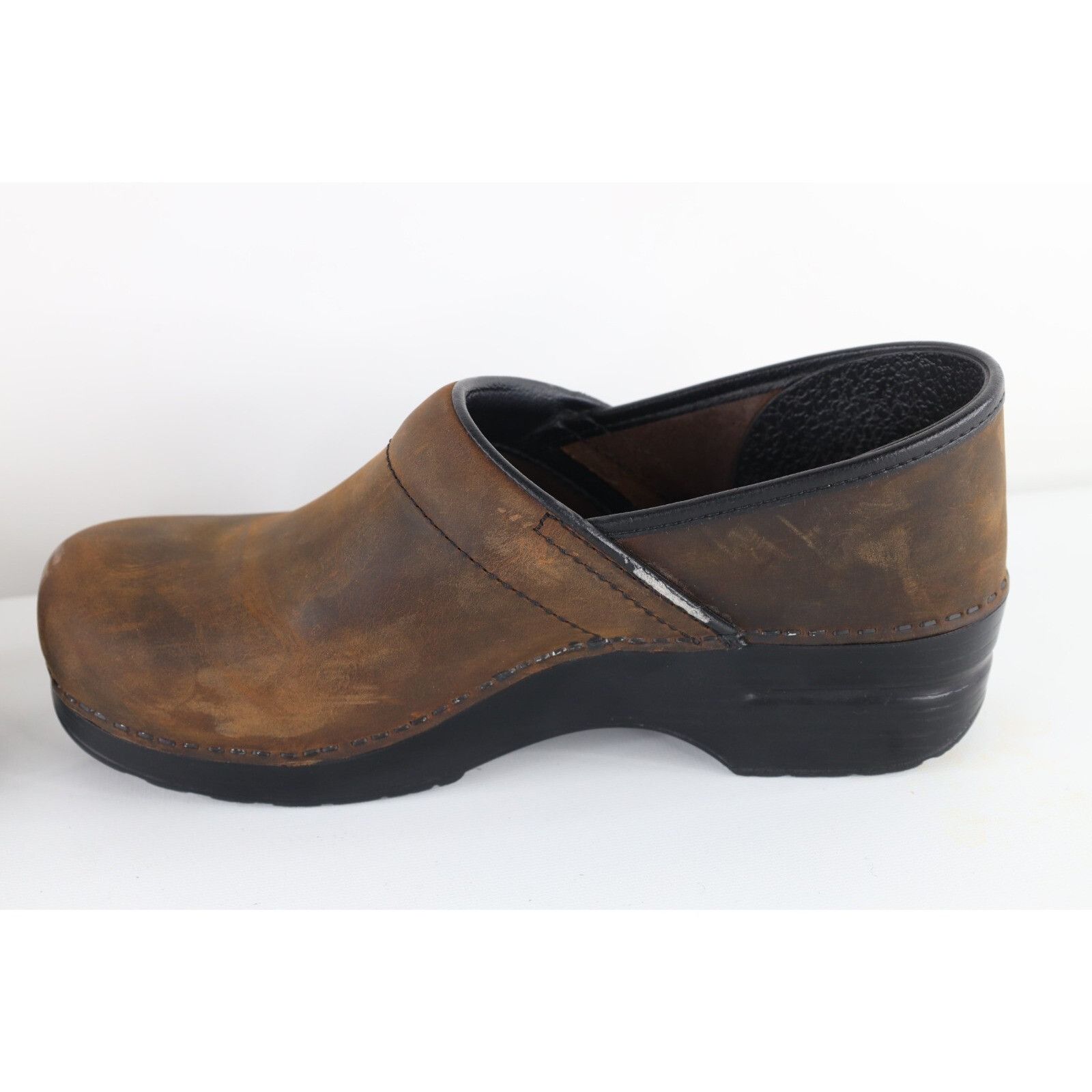 Dansko Dansko Distressed Leather Chunky Mule Clogs Shoes Size US 10 / IT 40 - 6 Thumbnail