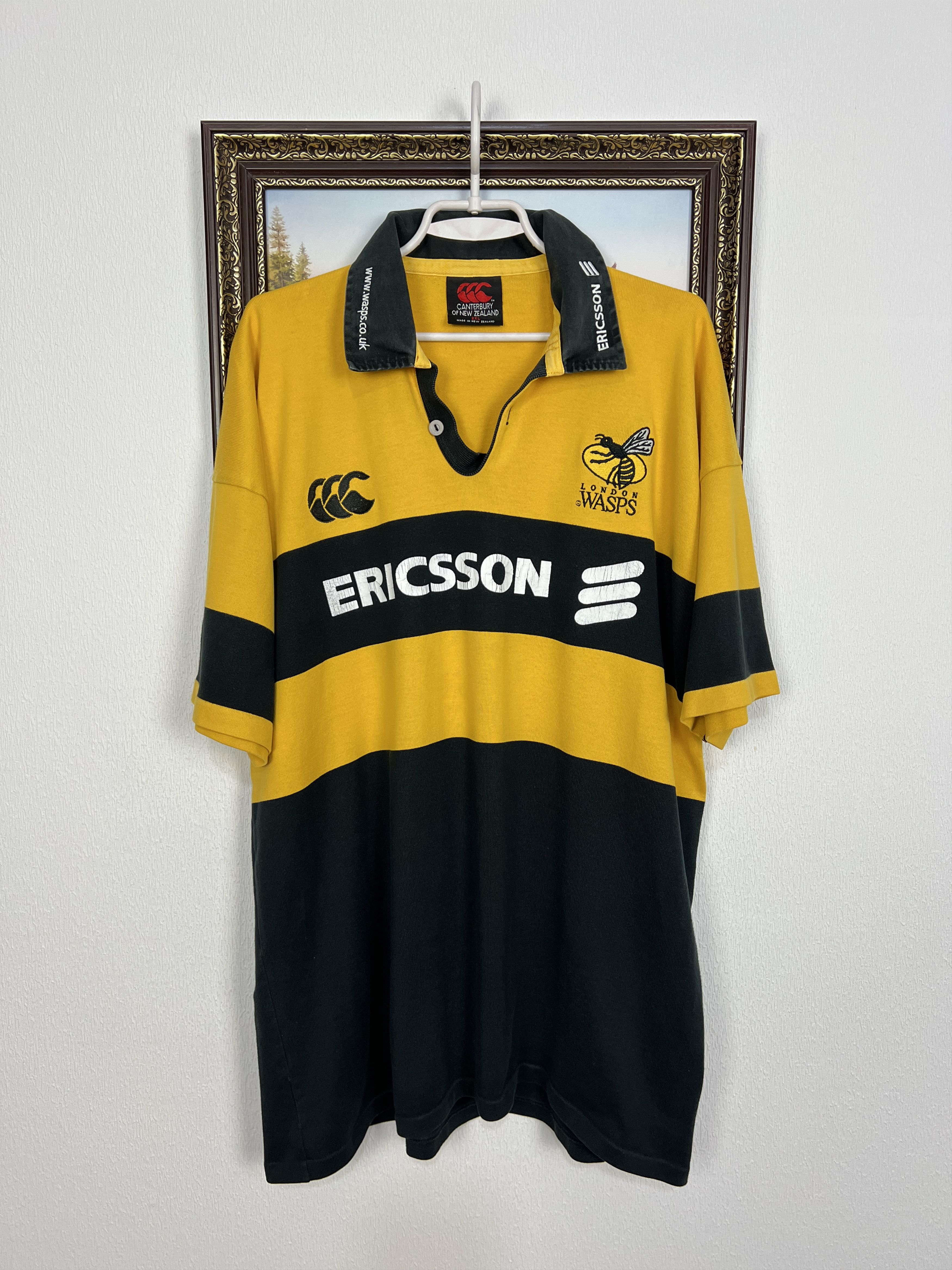 Vintage London Wasps Rugby Union Jersey Mens Rare Shirt