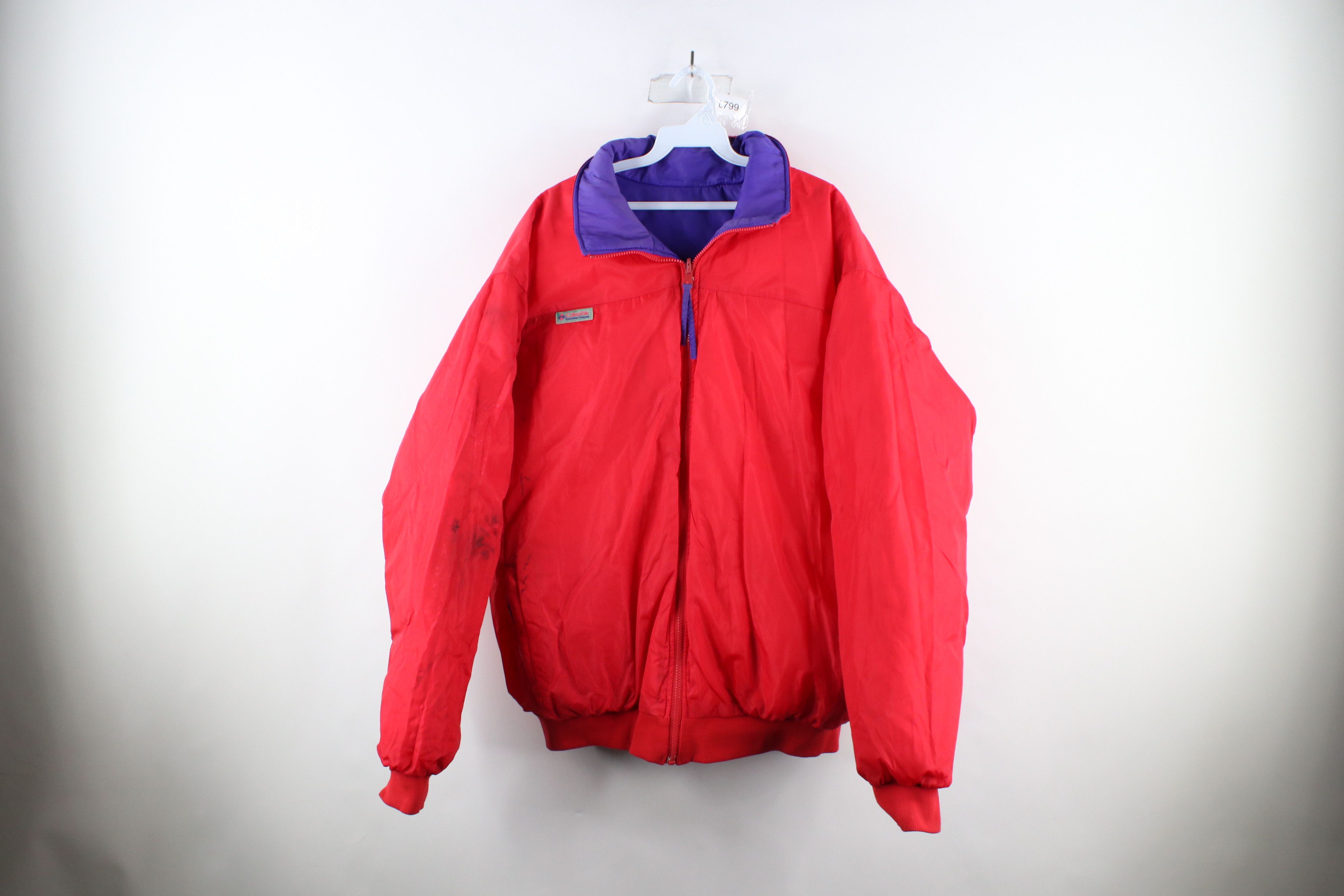 Columbia × Vintage Vintage 90s Columbia Spell Out Reversible Puffer Jacket Size US XXL / EU 58 / 5 - 12 Thumbnail