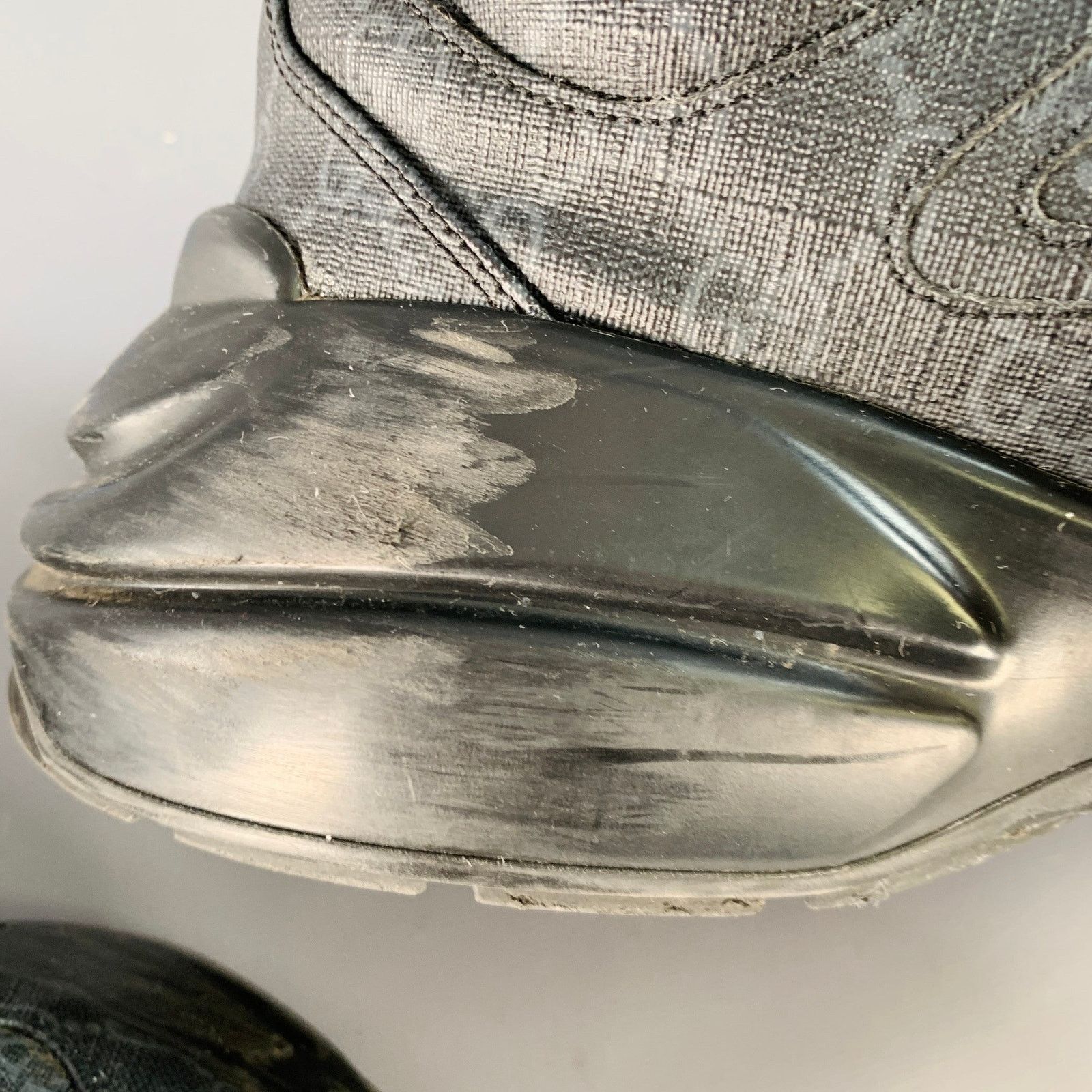 Gucci GUCCI Size 10.5 Guccissima Black Grey Monogram Sneakers Size US 10.5 / EU 43-44 - 9 Thumbnail