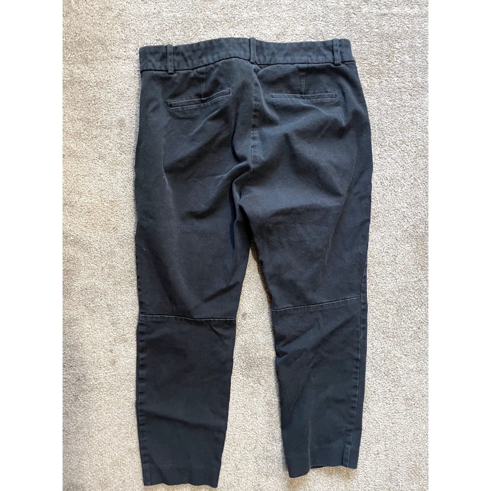Vintage J. Crew Winnie Dress Pants Women's Size 8 Black Slimming Cotton Regular Fit Size 30" / US 8 / IT 44 - 3 Thumbnail