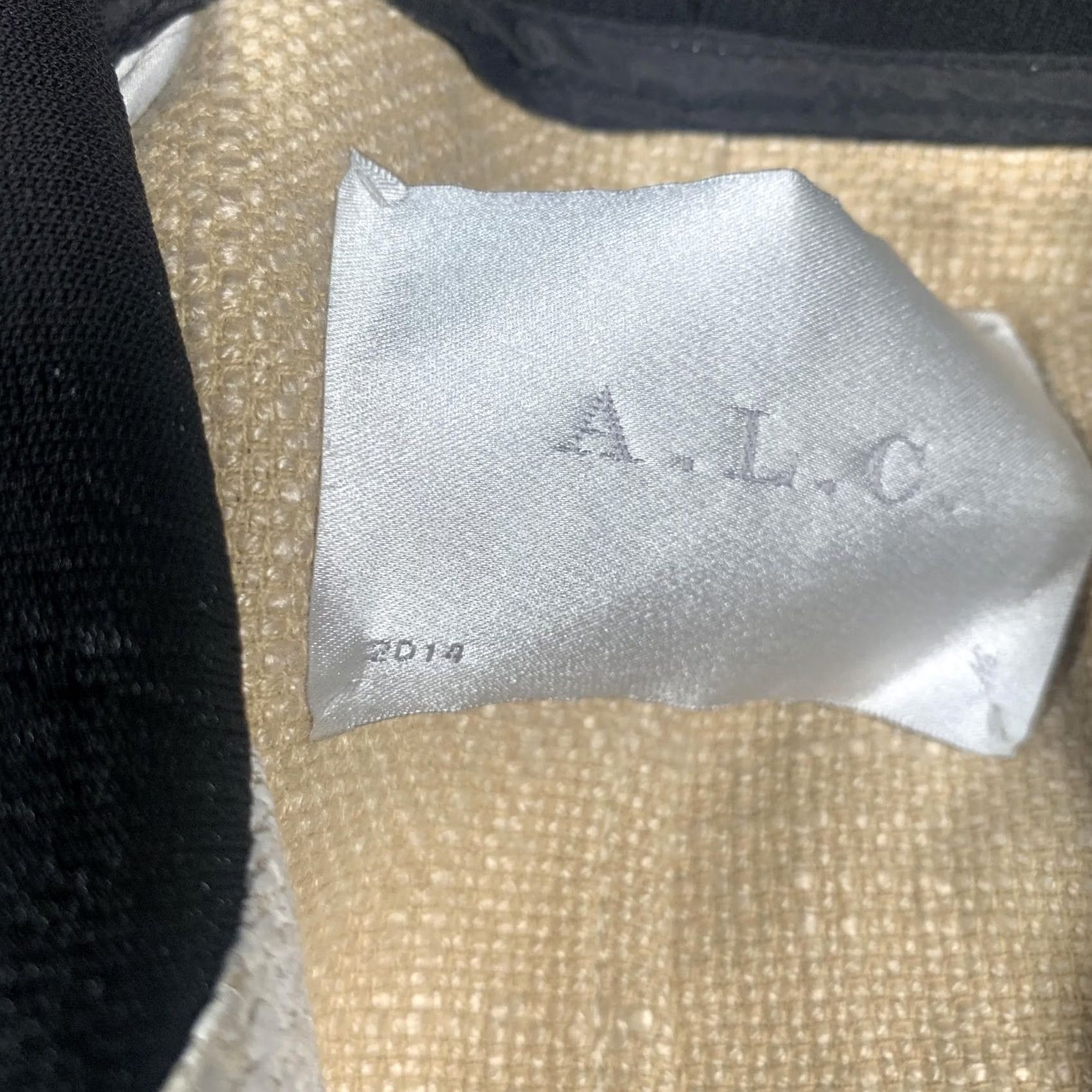 Vintage A.L.C. Jacket Womens S Leather Varsity Tweed Black Casual Size S / US 4 / IT 40 - 6 Thumbnail