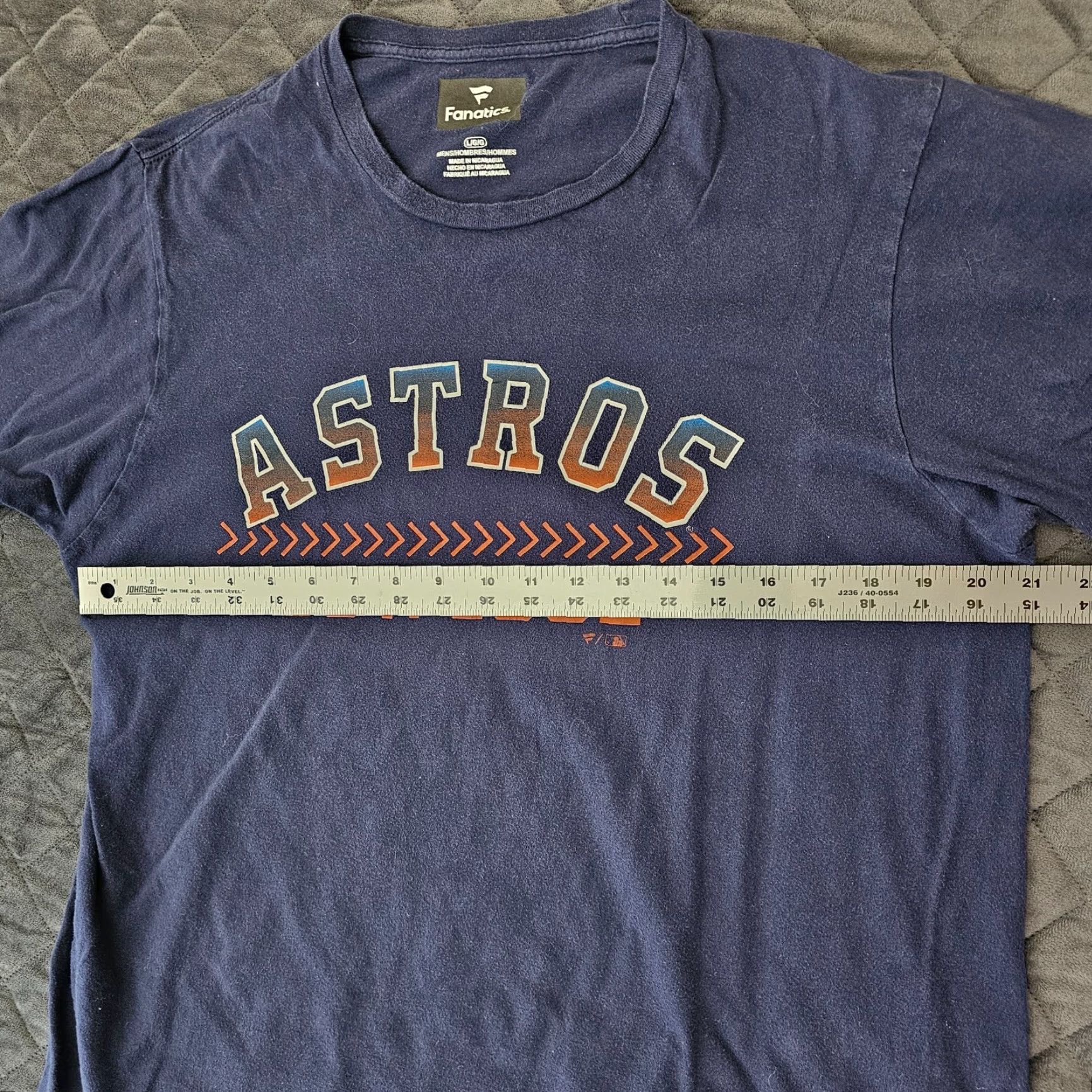 Vintage Fanatics Houston Astros 2022 T-Shirt Blue Size LARGE MLB Size US L / EU 52-54 / 3 - 5 Thumbnail