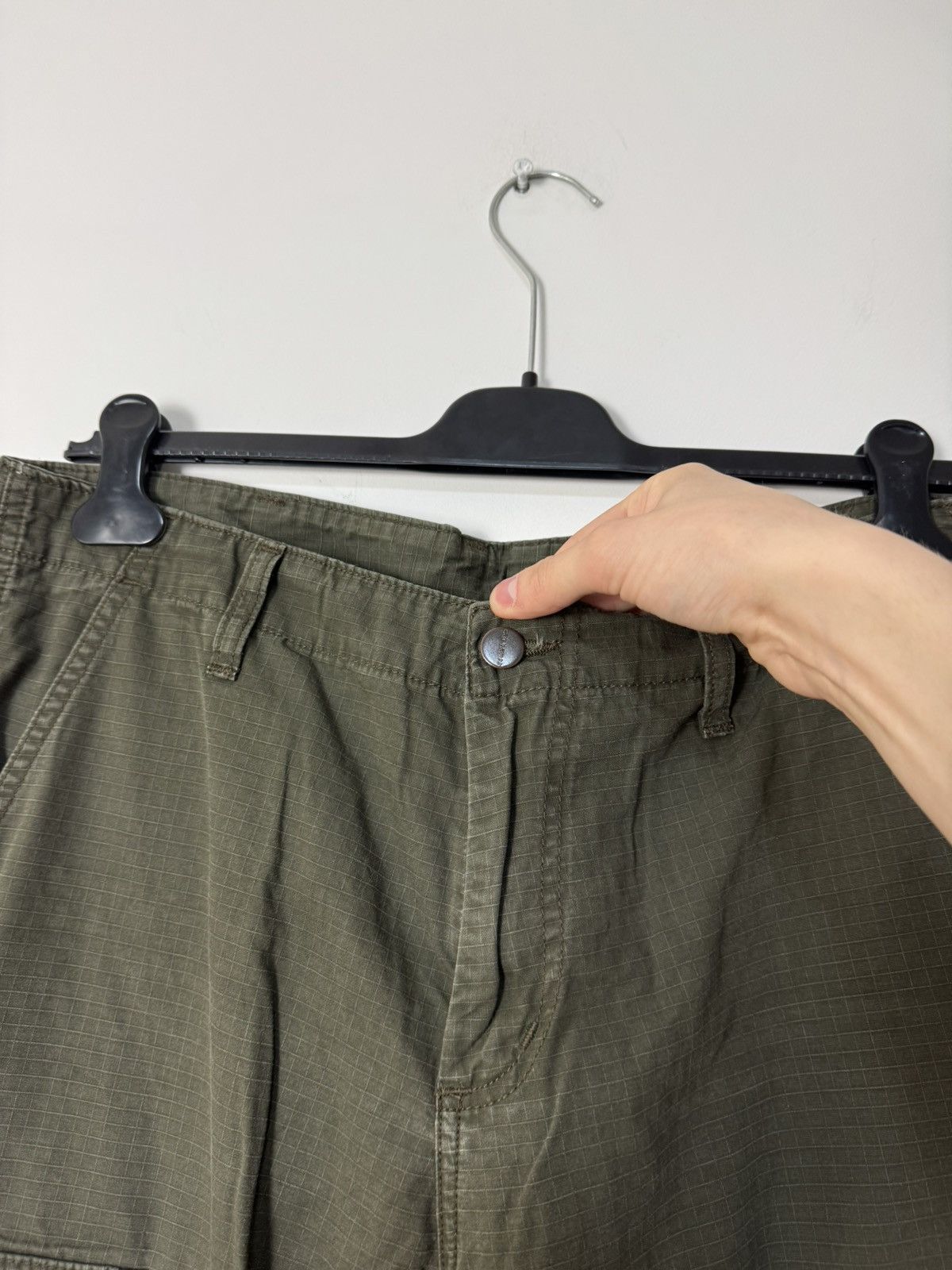 Carhartt Vintage carhartt cargo khaki pants parachute Size US 33 - 7 Thumbnail