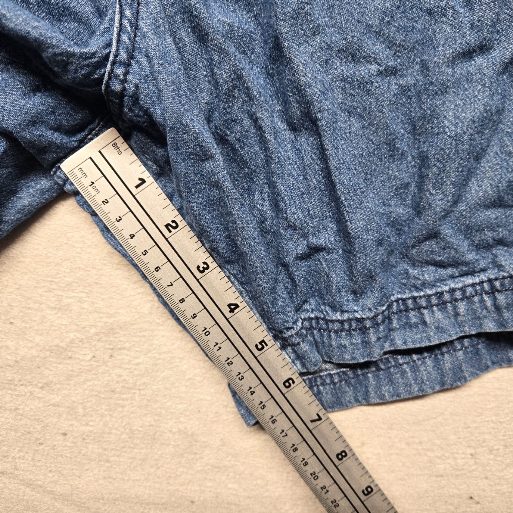 Denime Saddlebred Denim Cargo Pants Dark Wash Blue Jean Plus Size 48W Women’s Jeans Cargo Denim Pants Womens 48W Size 34" / US 12 / IT 48 - 6 Thumbnail