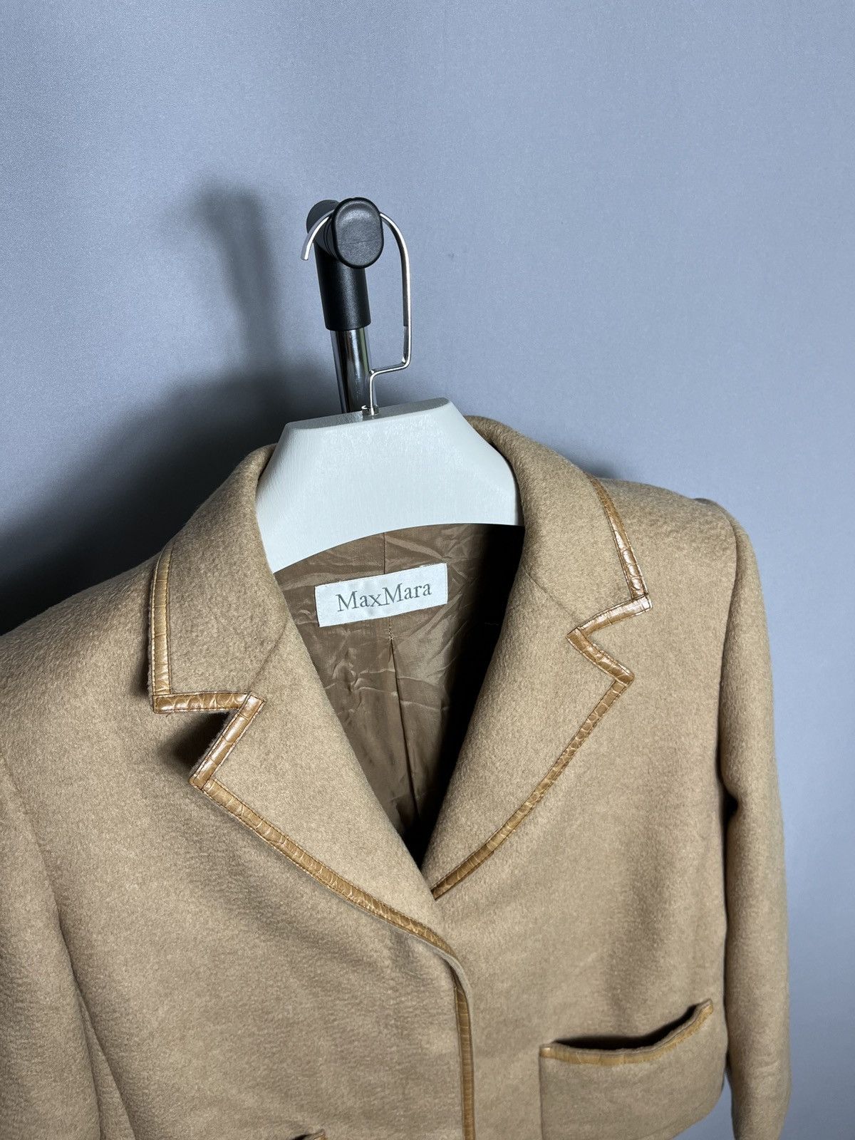 Max Mara max mara camello jacket blazer brown beige woman coat Size L / US 10 / IT 46 - 6 Thumbnail