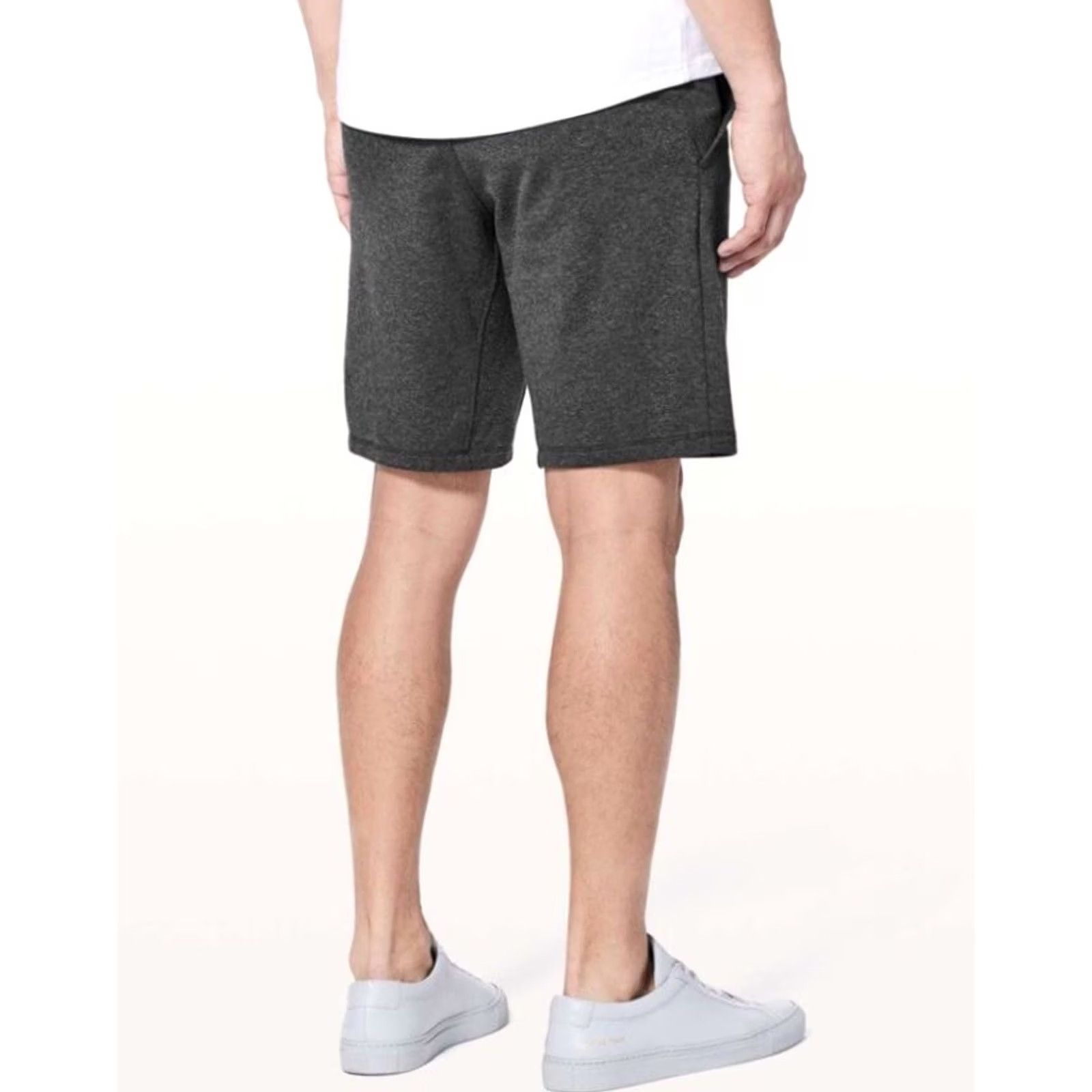 Lululemon Lululemon City Sweat Short Men S Heathered Black 9 in Inseam Drawstring Pockets Regular Fit Weekday City, Sports, Outdoor Mens Size US 29 - 2 Thumbnail
