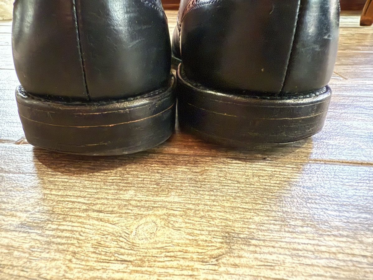 Allen Edmonds Allen Edmonds Sanford 9.5 D Black Broque Captoe Oxford Size US 9.5 / EU 42-43 - 12 Thumbnail