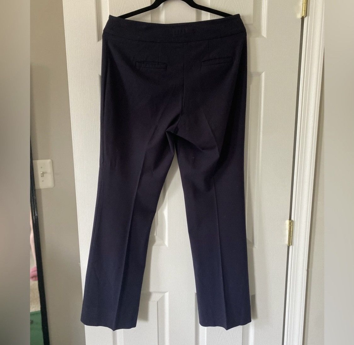 Other BRIGGS NEW YORK DARK BLUE PLEATED HIGH RISE DRESS PANTS Size 28" / US 6 / IT 42 - 3 Thumbnail