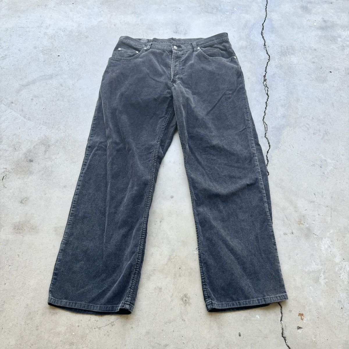 Dickies × Vintage VINTAGE DARK GREY CORDUROY DICKIES Size US 36 / EU 52 - 1 Thumbnail