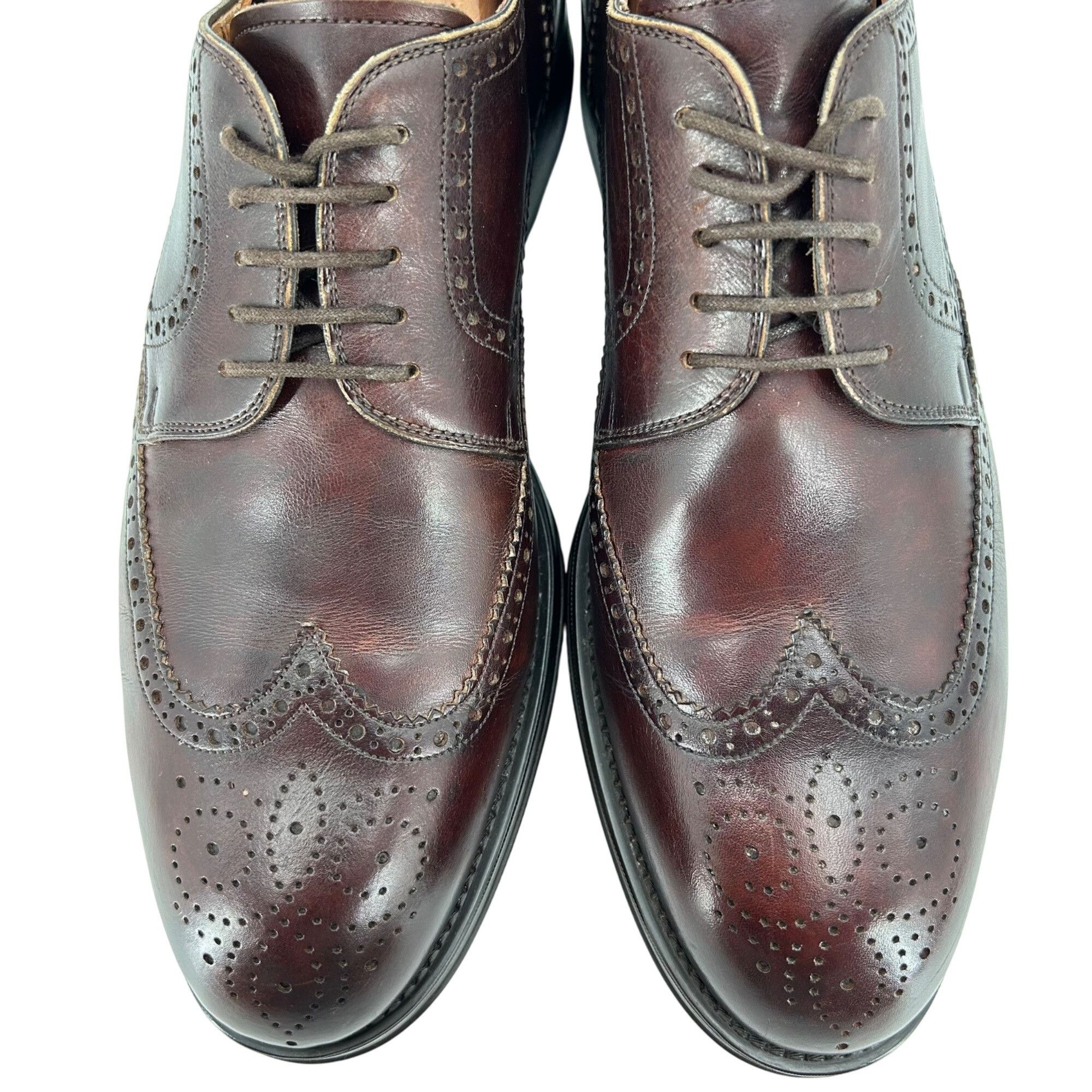 Magnanni Magnanni for Ingledews Mens 10M Burgundy Brown Leather Dress Size US 10 / EU 43 - 10 Thumbnail