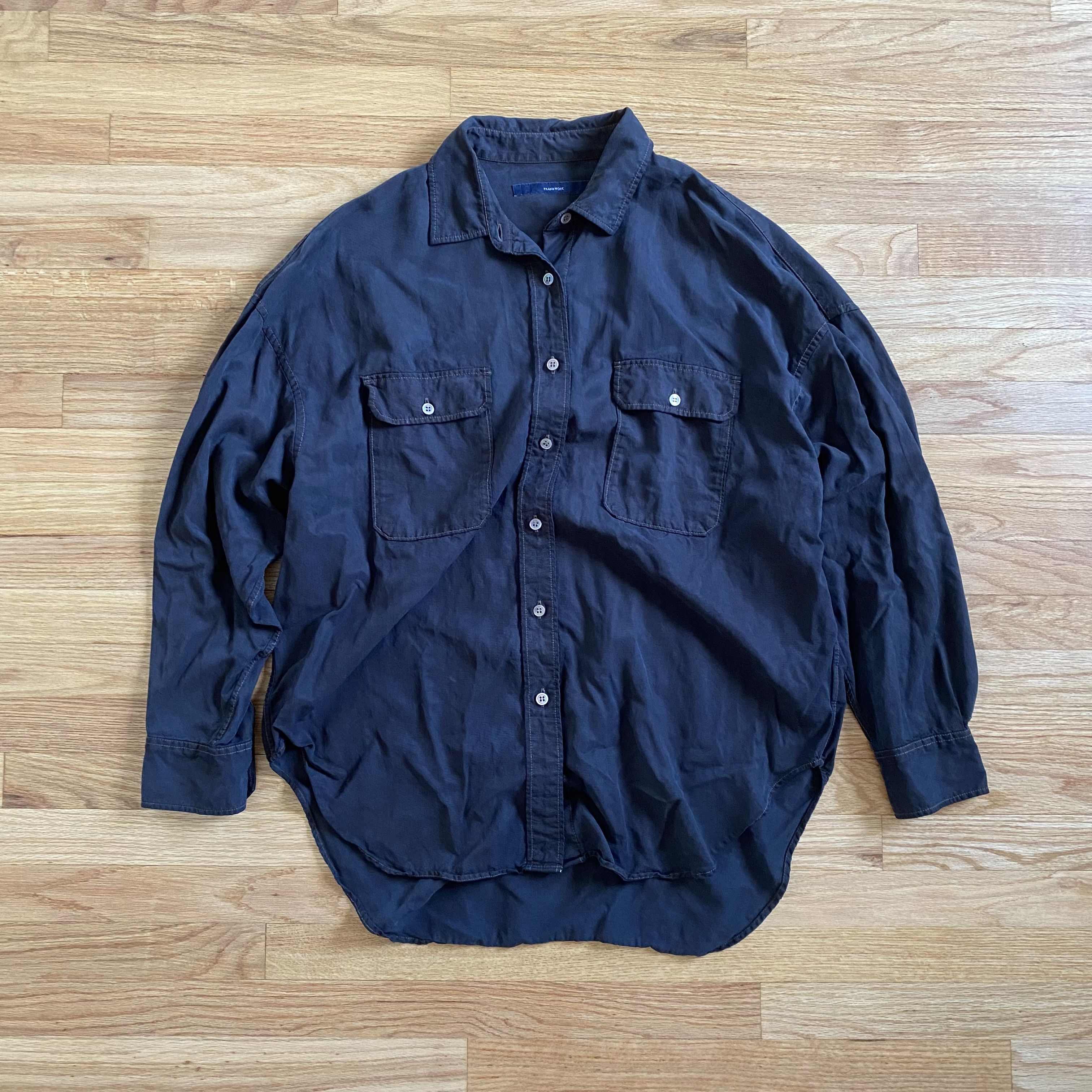 FRAMeWORK Japan Oversized & Overdyed Lyocell Shirt