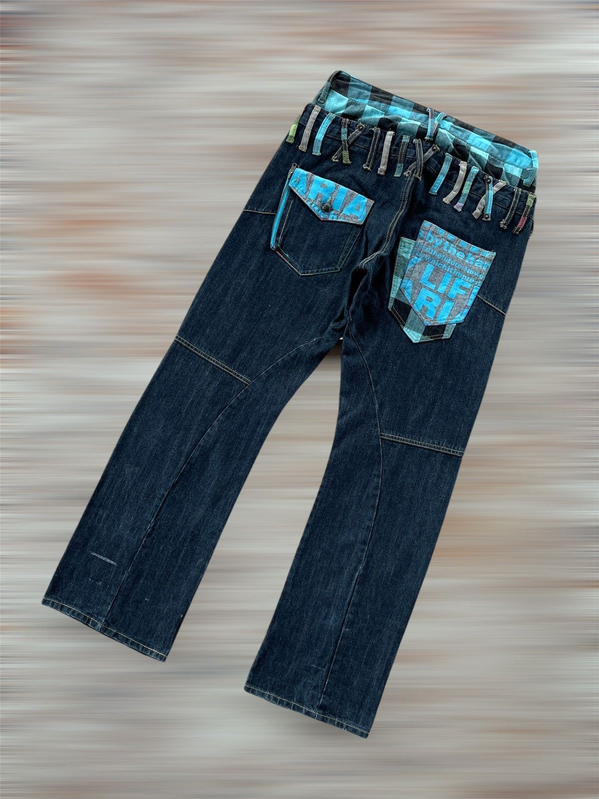 Designer × Japanese Brand DOUBLE WAIST JEANS Size US 31 - 3 Thumbnail