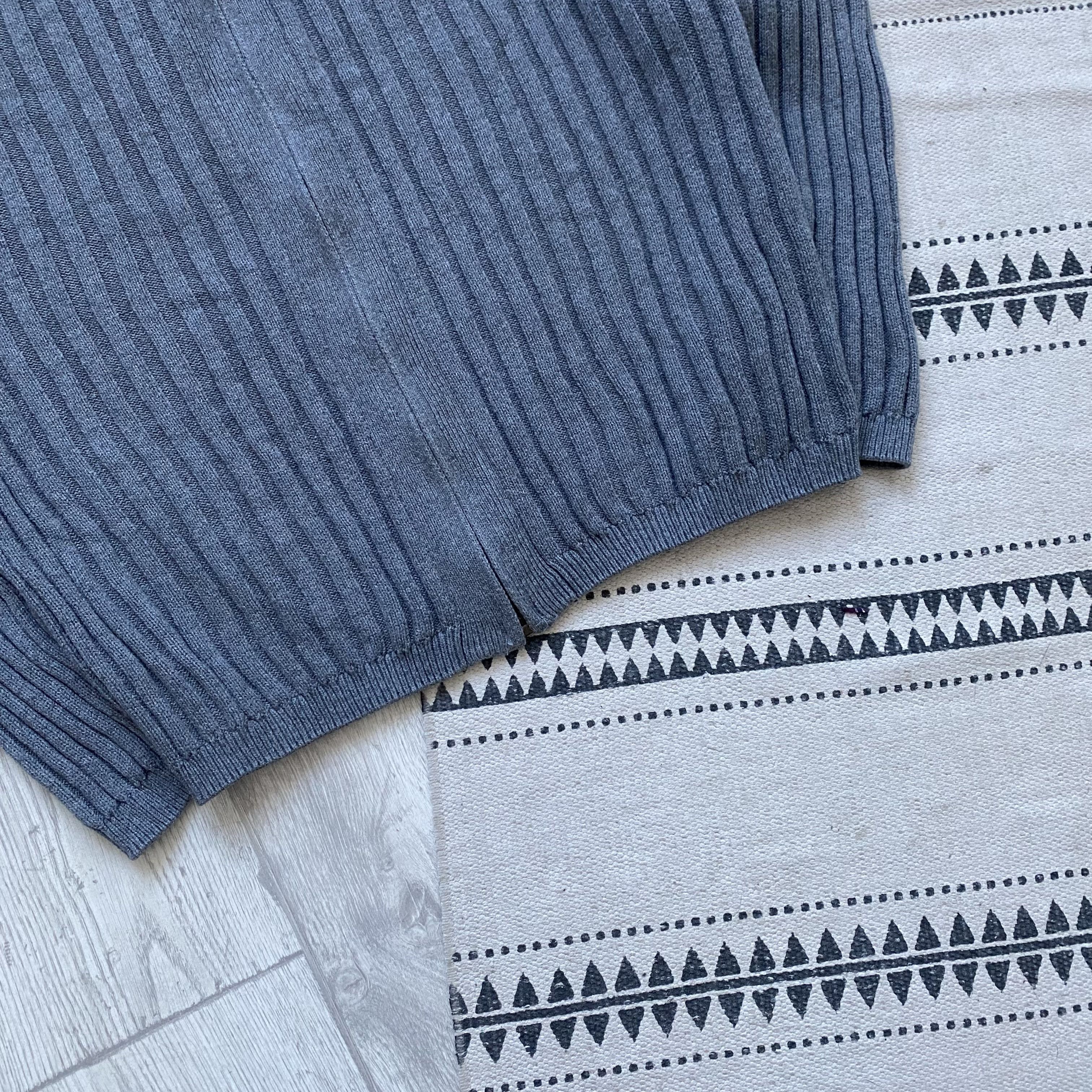 Diesel Vintage 00s Diesel style Ribbed knit zip sweater Y2K kapital Size US M / EU 48-50 / 2 - 3 Thumbnail