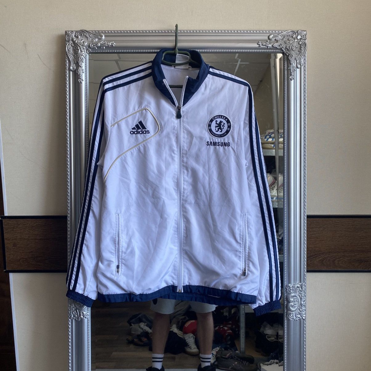 Vintage Adidas Chelsea Soccer Club Zip Up Hoodie 2012-2013