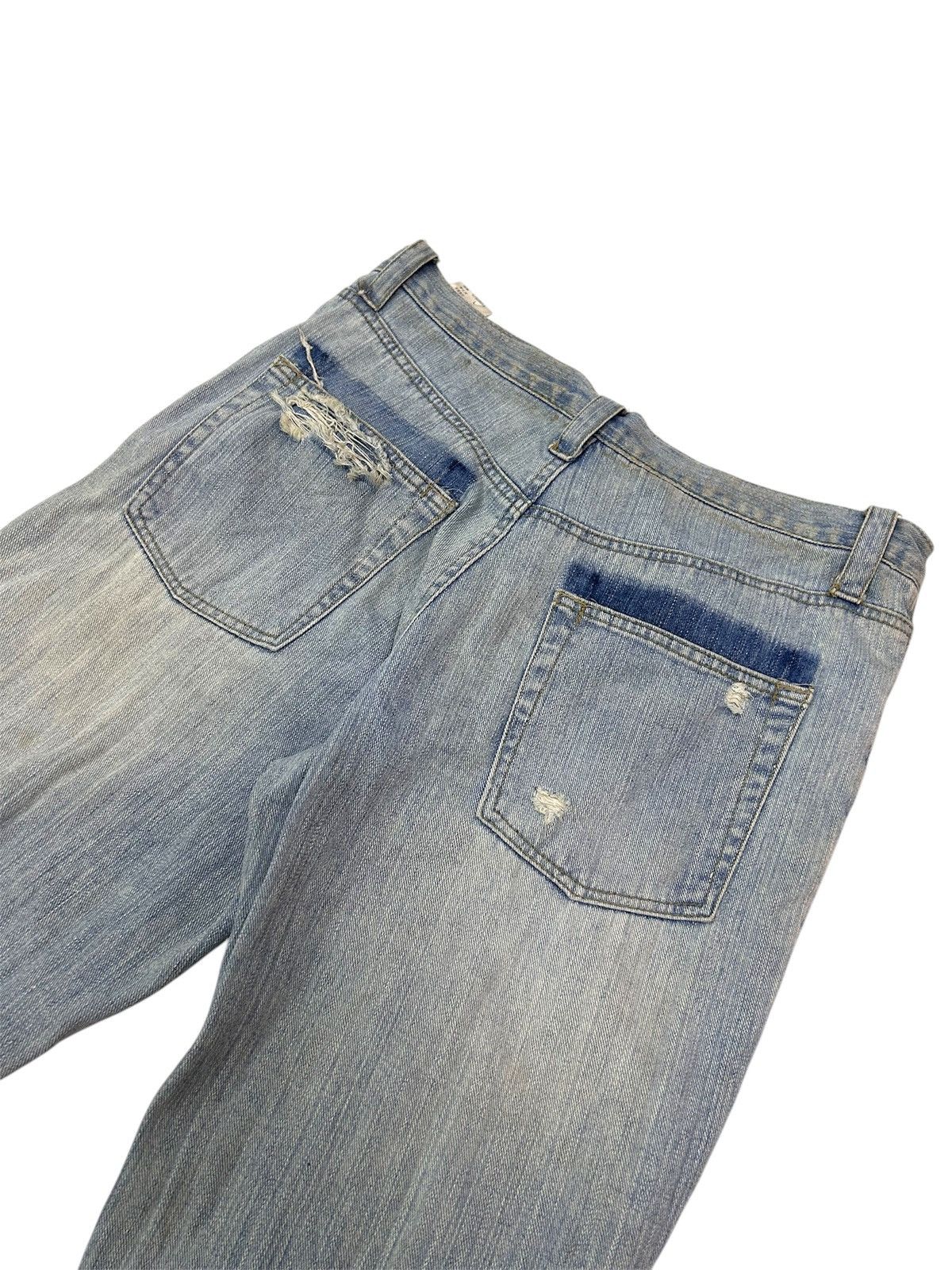 Japanese Brand × Vintage 💥Vintage Japanese Denim Exhibitionist Distressed Punk Jeans Size US 32 / EU 48 - 12 Thumbnail