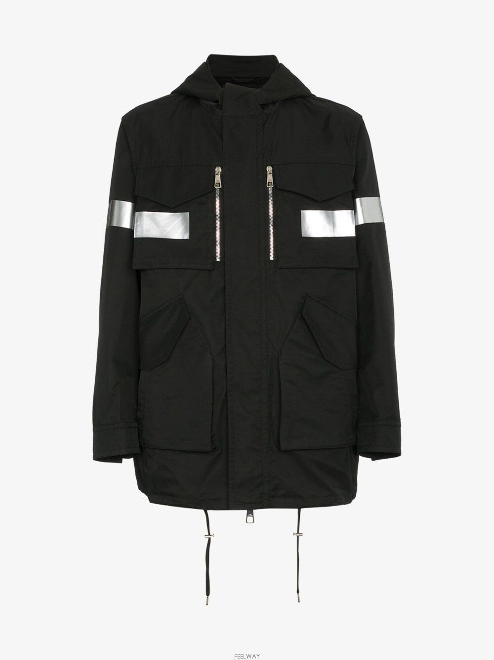 Neil Barrett Neil Barrett Reflective Hooded Parka Size US M / EU 48-50 / 2 - 1 Thumbnail