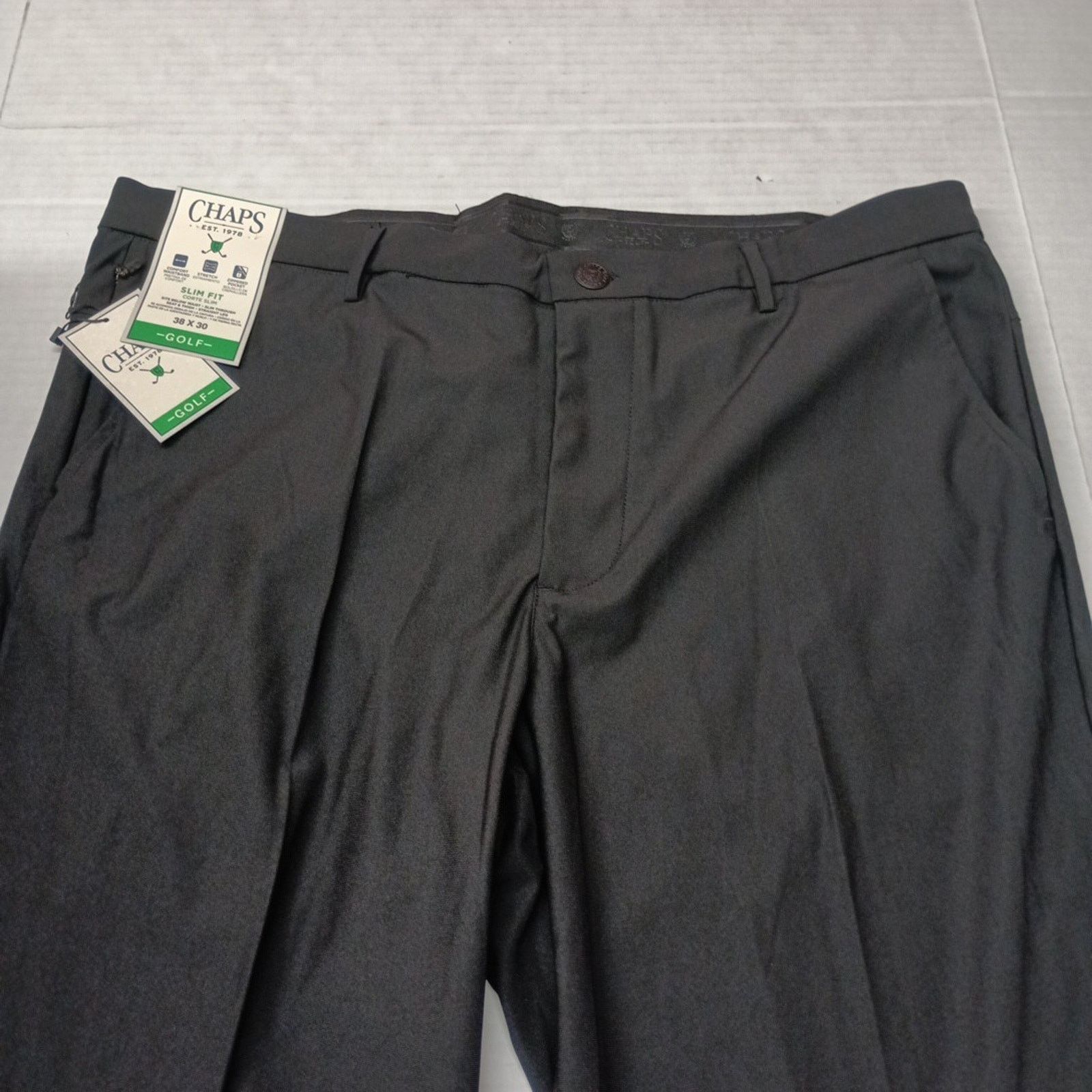 Chaps Chaps Golf Slim Fit Pants Mens 38x30 Black Stretch Waistband Size US 38 / EU 54 - 4 Thumbnail