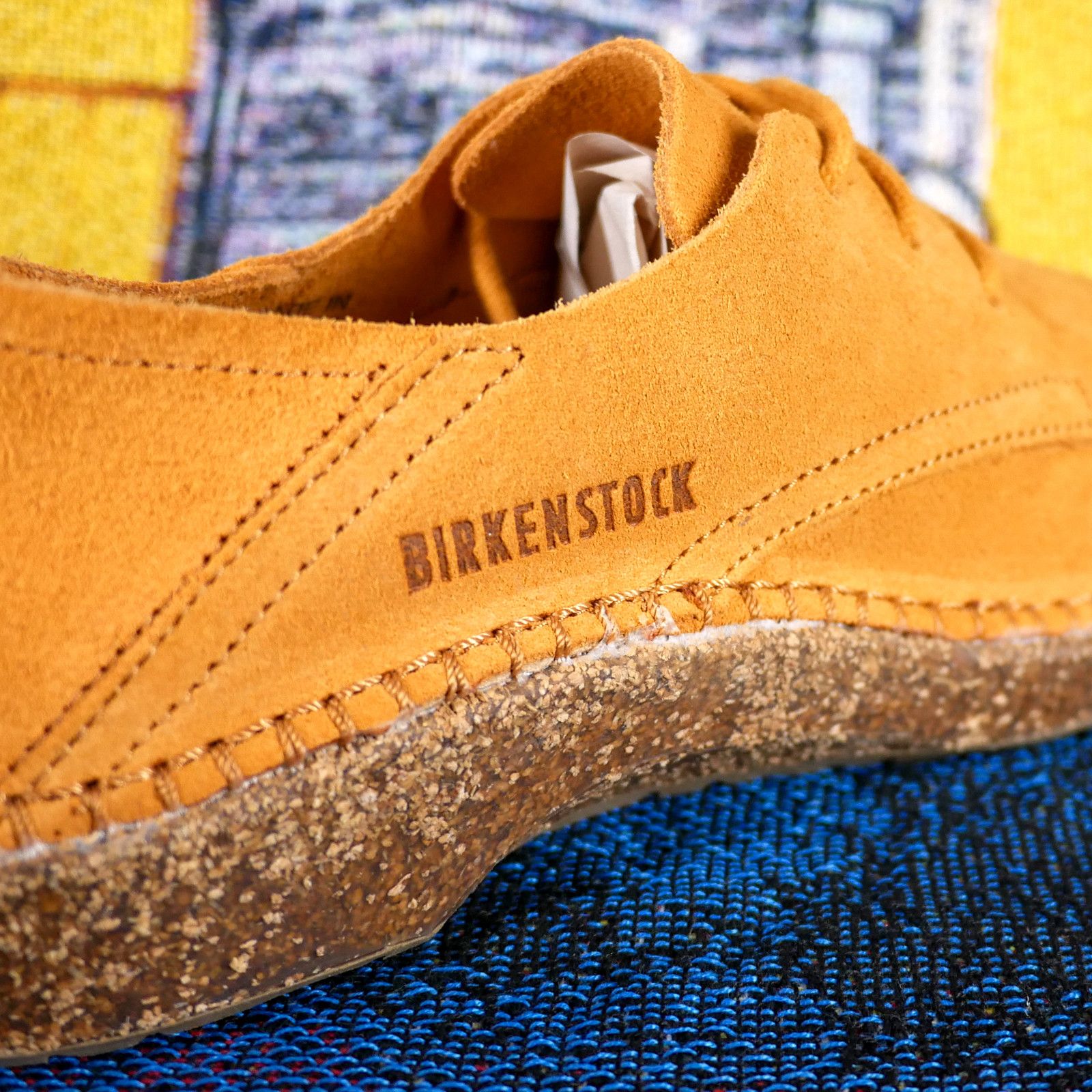 Birkenstock Men\'s Shoes in Orange Suede Birkenstock Arizona Soft Footbed Russet Orange Suede main image 2