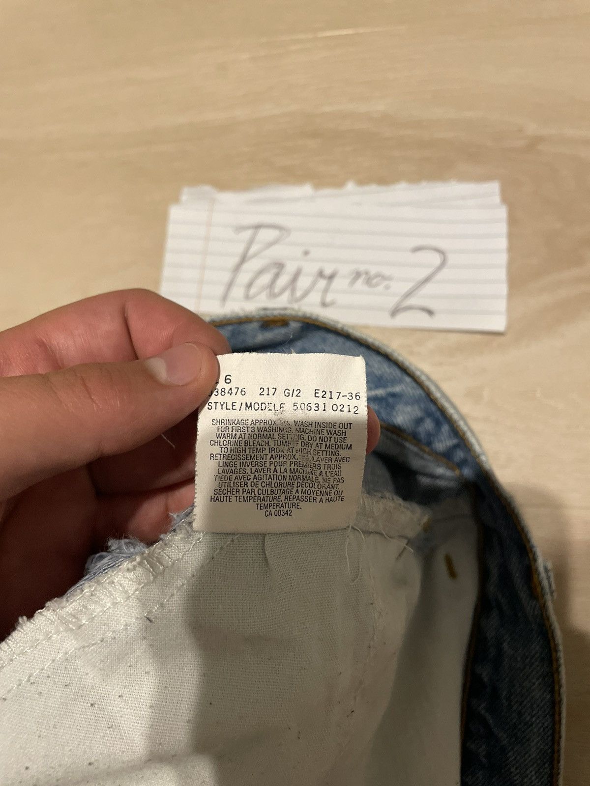 Levi's Levis Orange Tab Light Wash Denim 2 Size US 36 / EU 52 - 9 Thumbnail