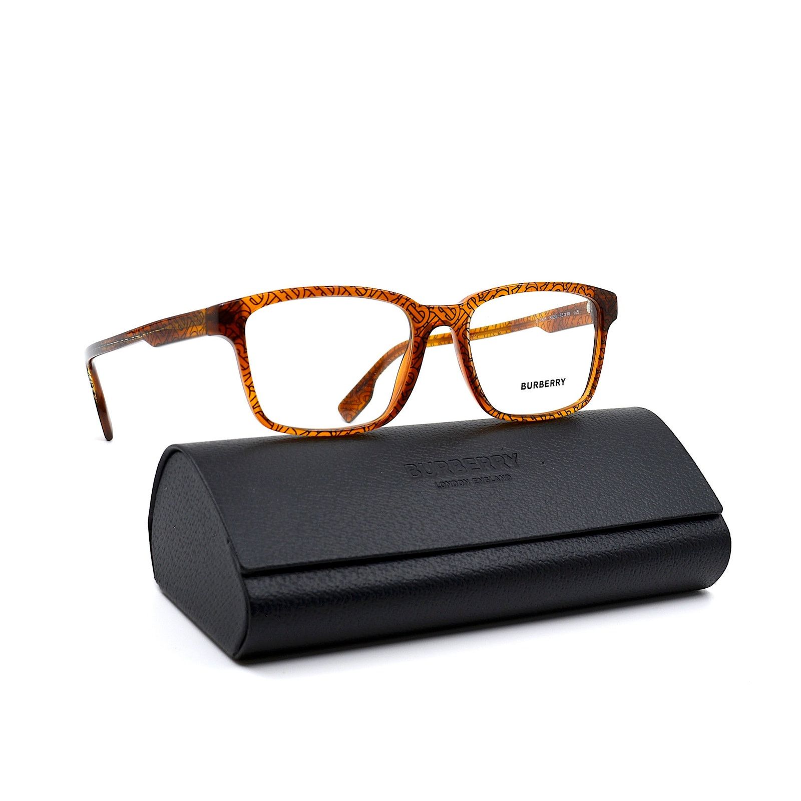Burberry Burberry BE2308 3823 Transparent Brown/signature Eyeglasses Size ONE SIZE - 1 Thumbnail
