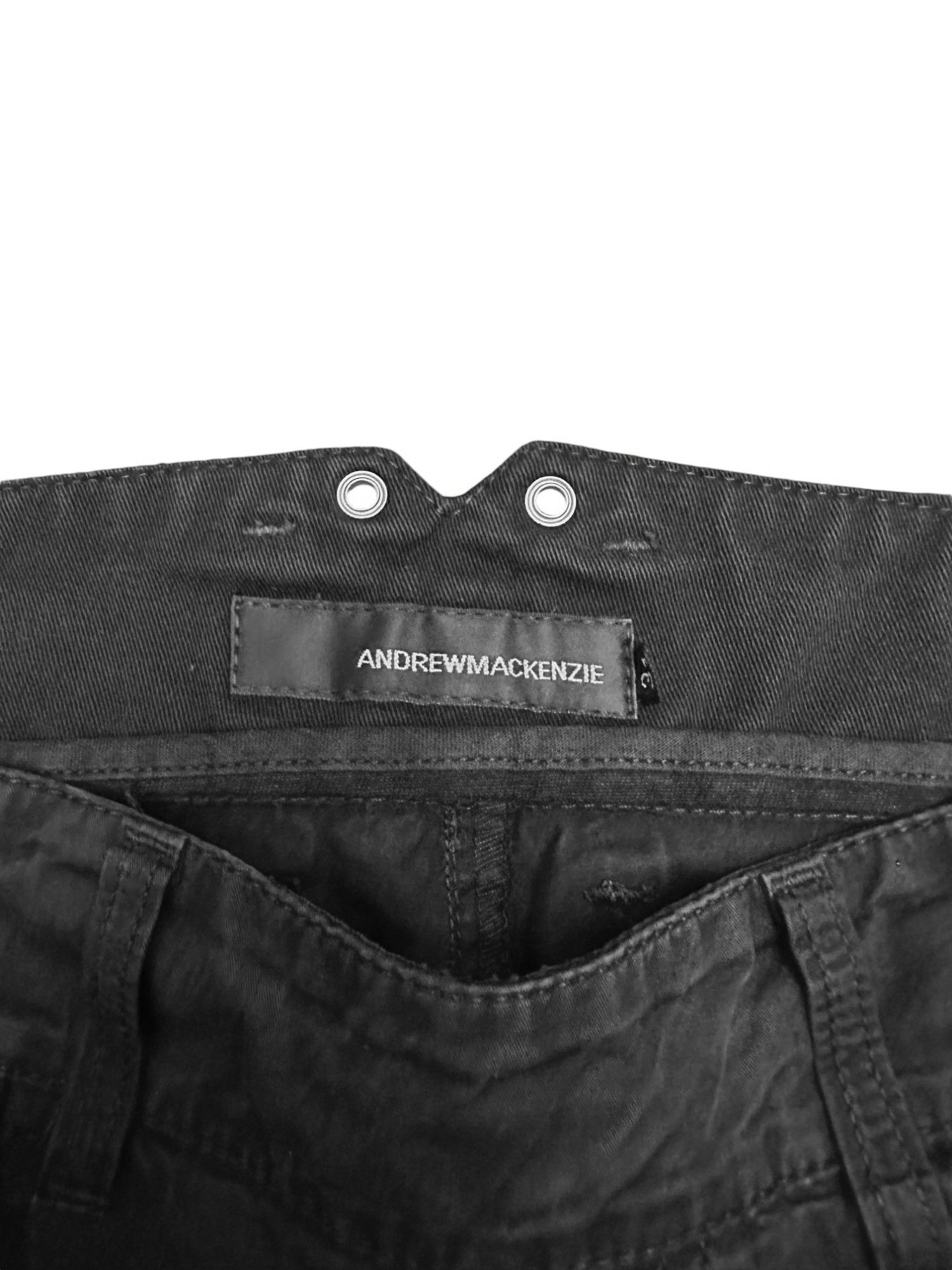 Andrew Mackenzie Zipped Black Jeans Size US 33 - 5 Thumbnail