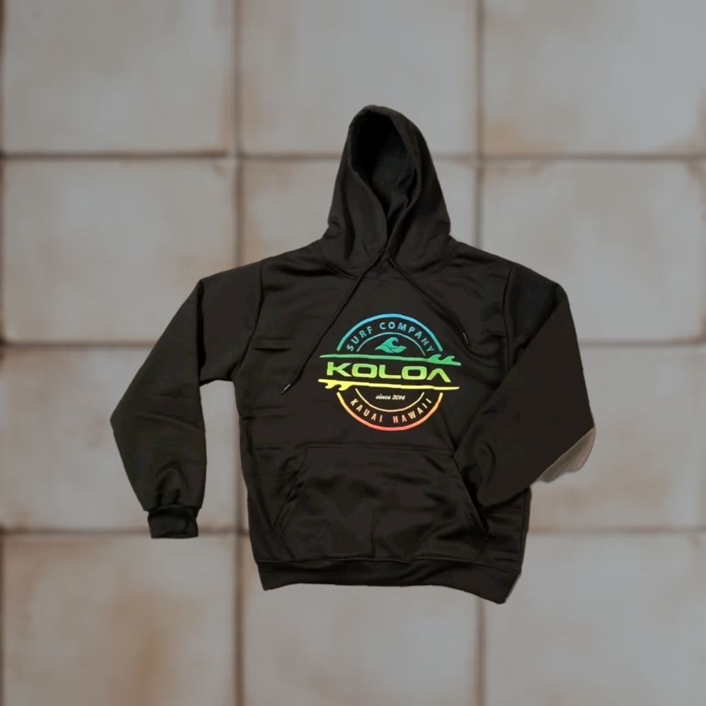 Vintage Koloa Hoodie Unisex Adults Large Black Koala Graphic Logo Hooded Sweatshirt Pullover Knit All Seasons Size US L / EU 52-54 / 3 - 1 Thumbnail