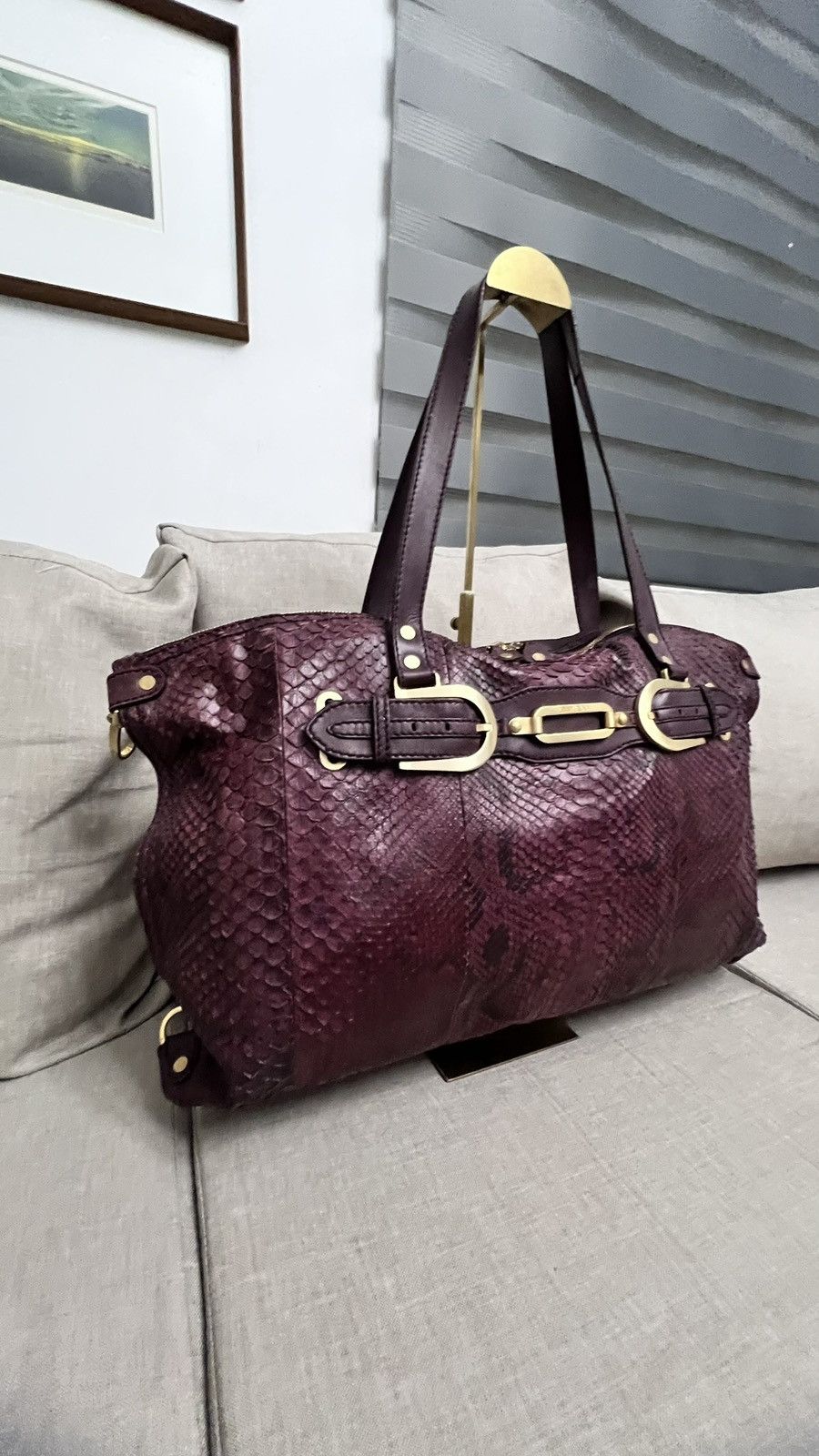 Jimmy Choo Jimmy Choo Python Weekender Bag Size ONE SIZE - 5 Thumbnail
